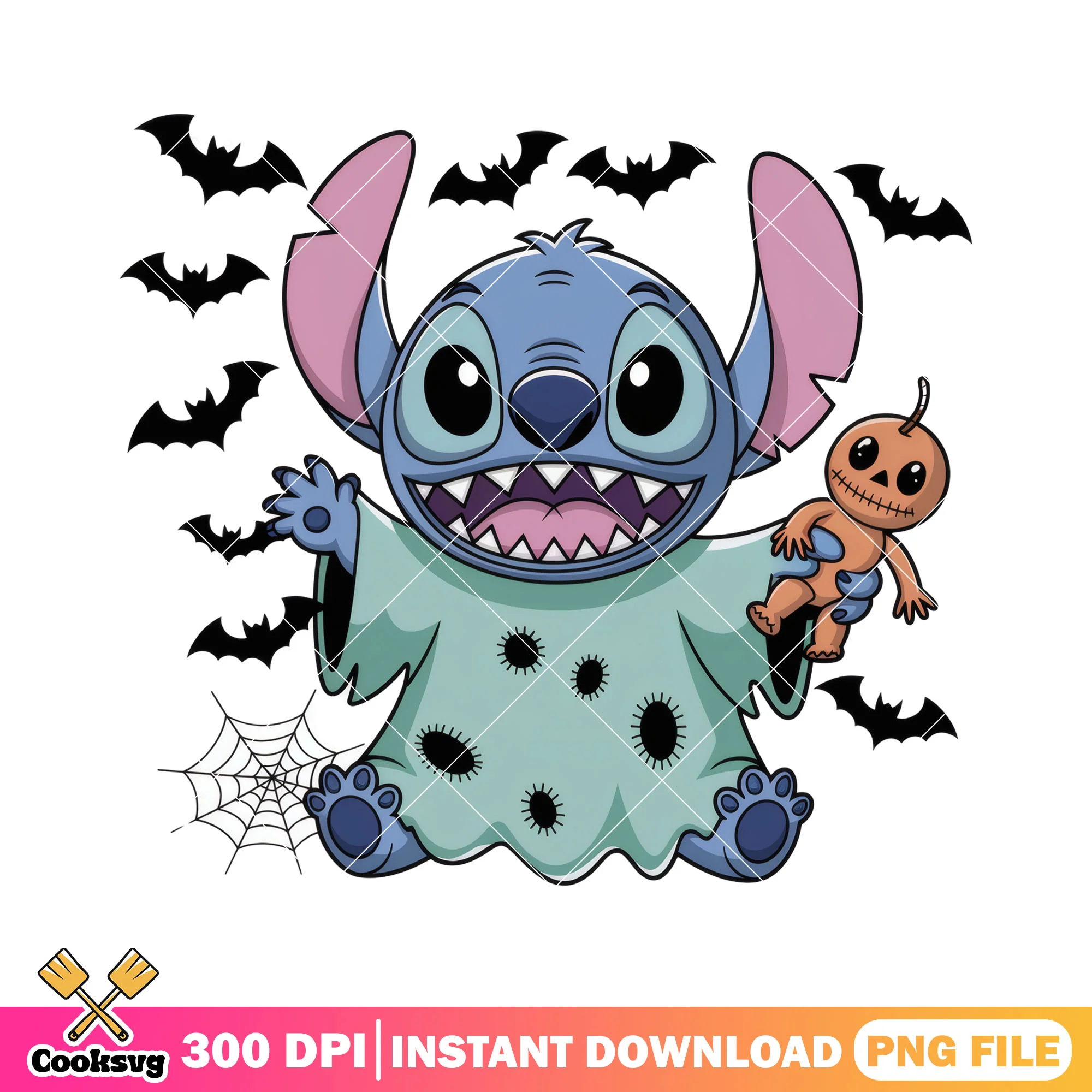 Stitch dirty blouses png, halloween costumes png, cute stitch png