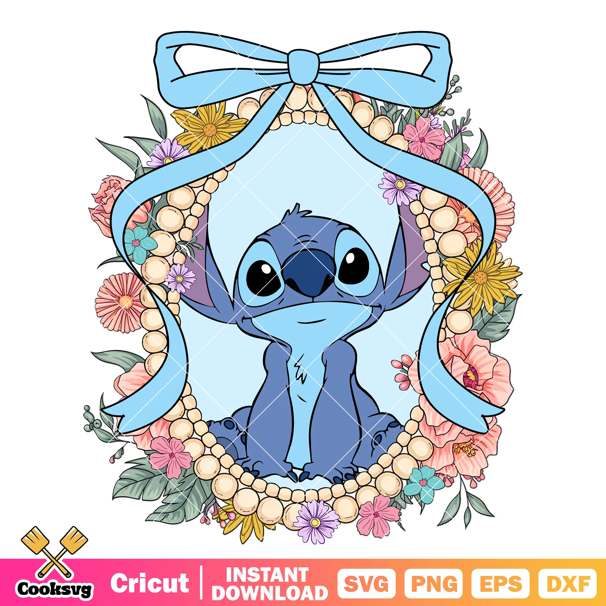 Stitch disney and pink bow tie mirror png, stitch disney png, disney mirror png