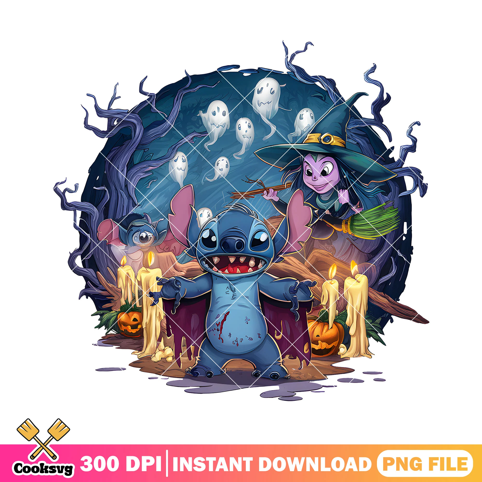 Stitch ghost cartoon png, halloween stitch png, disney movies png