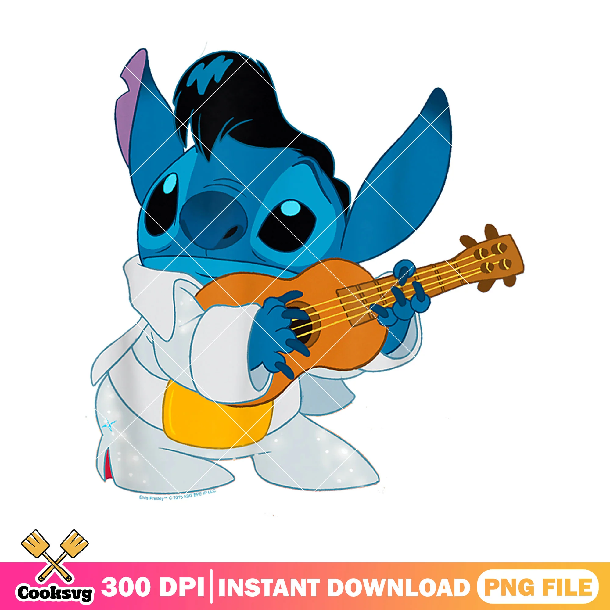 Stitch guita costume file png, stitch costume png, funny stitch png