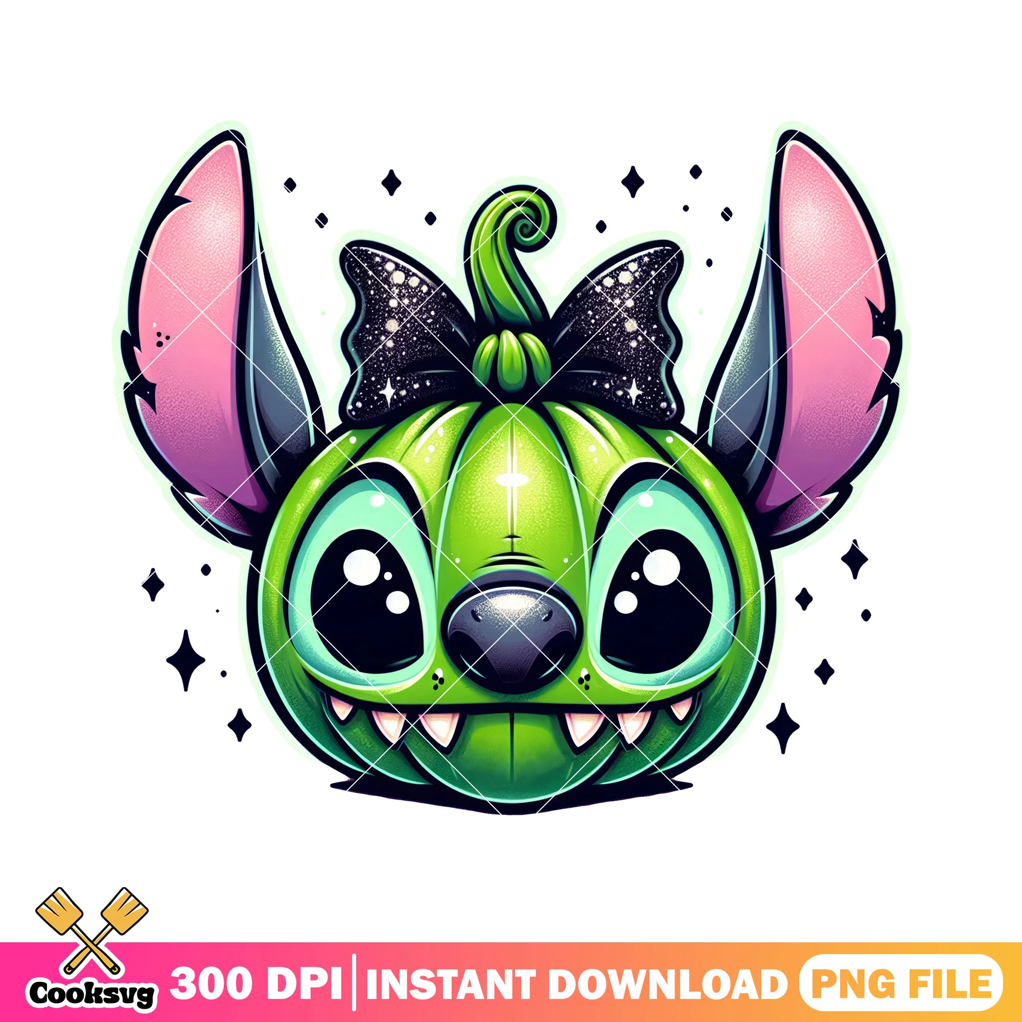 Stitch halloween pumpkin png, halloween pumpkin png, disney characters png