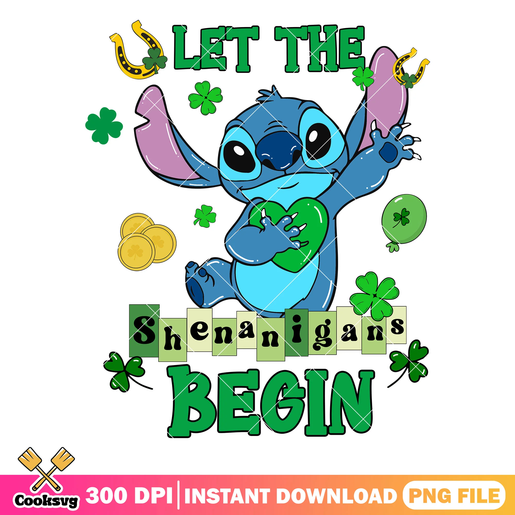 Stitch let shenanigans begin png design, let the shenanigans begin png