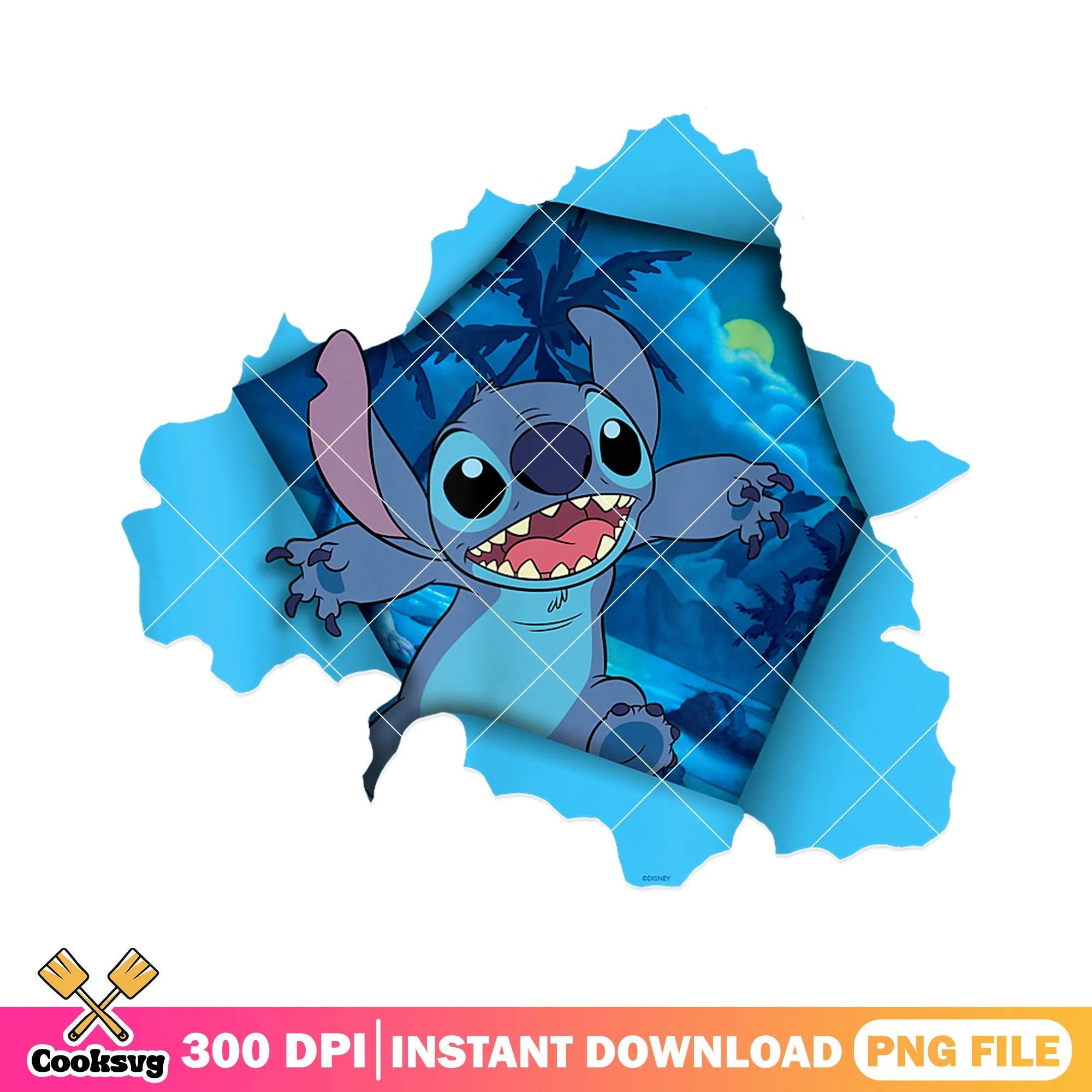 Stitch Tropical Breakout png, stitch monster png, cute stitch png
