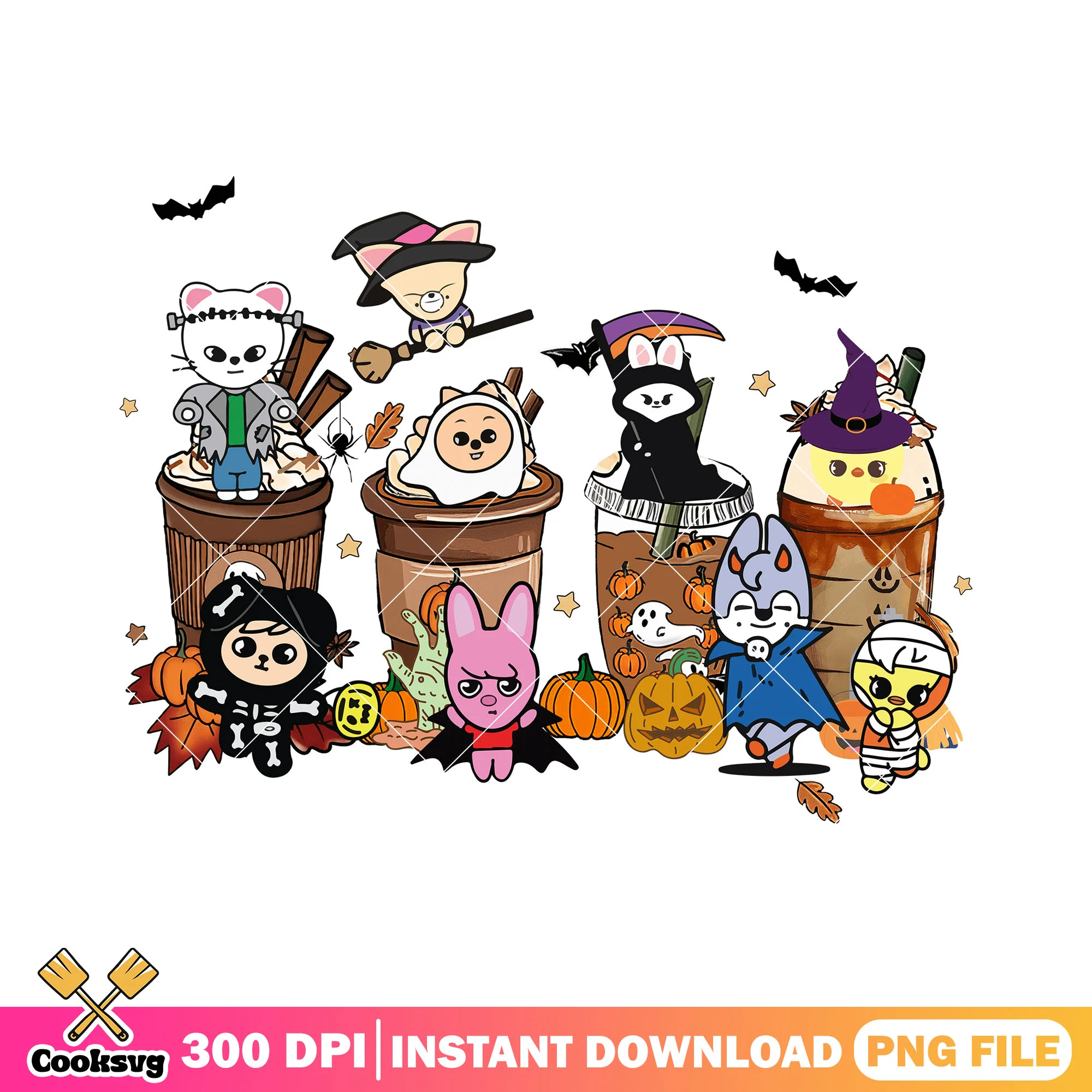 Stray kids drinkween png, stray kids png, halloween costumes png