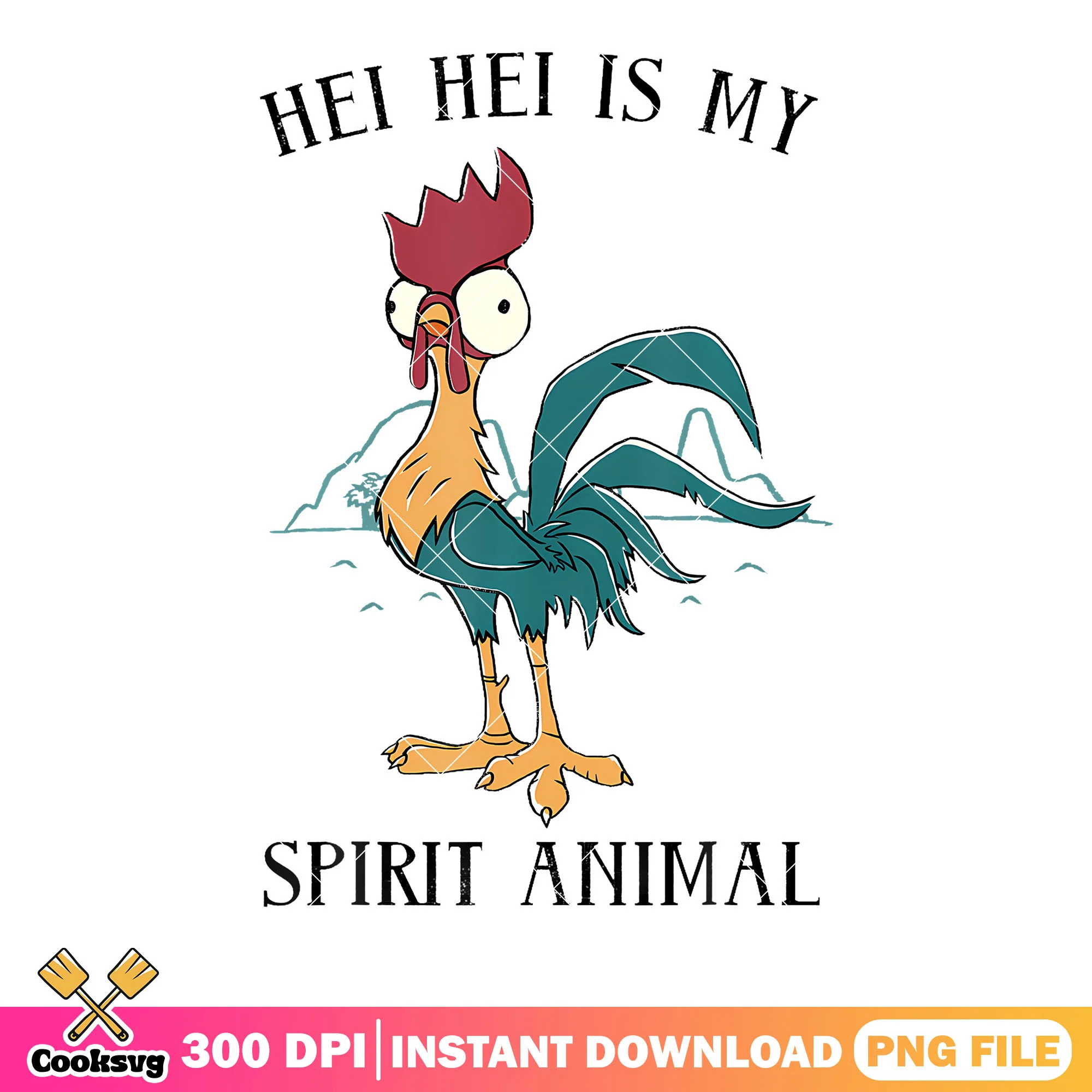 Stupid chicken hei hei moana png, moana 2 png, disney png