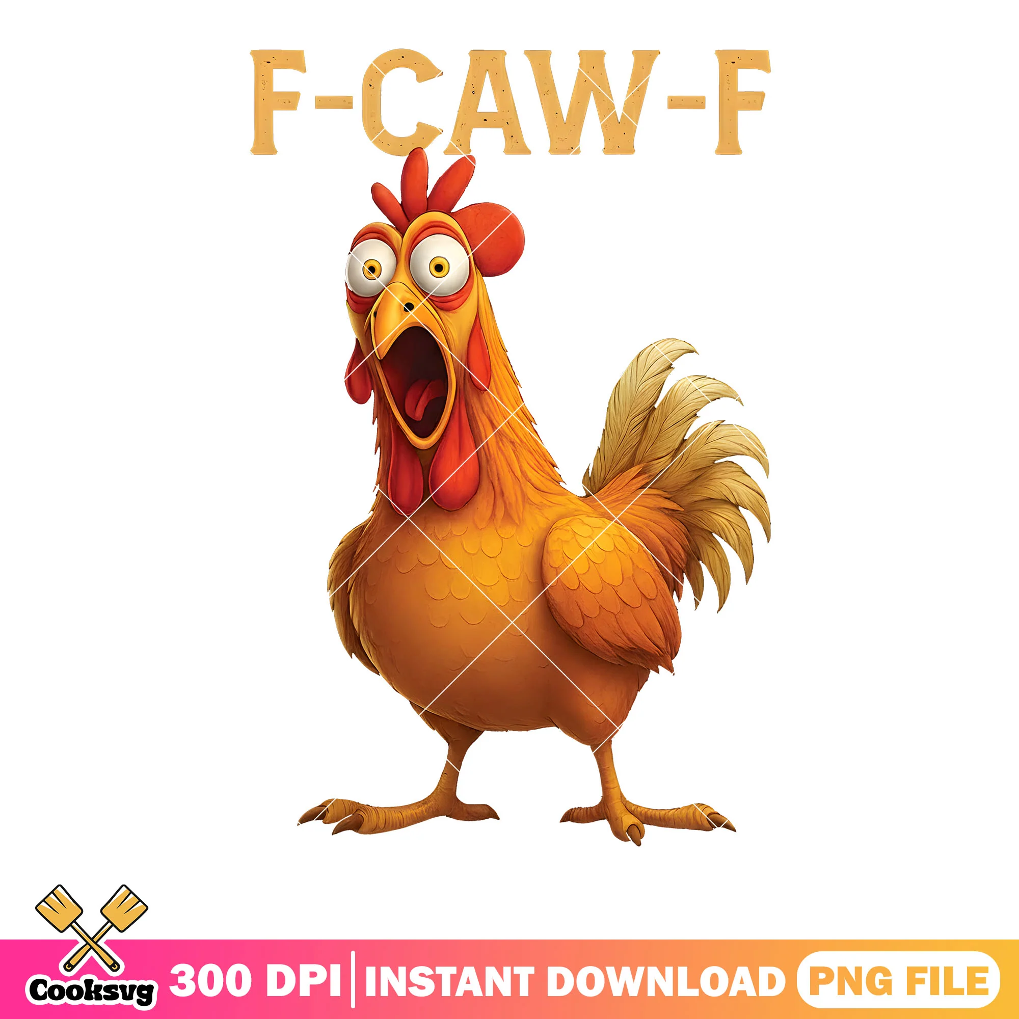 Stupid grown chicken png, yellow eyes png, cute animal png