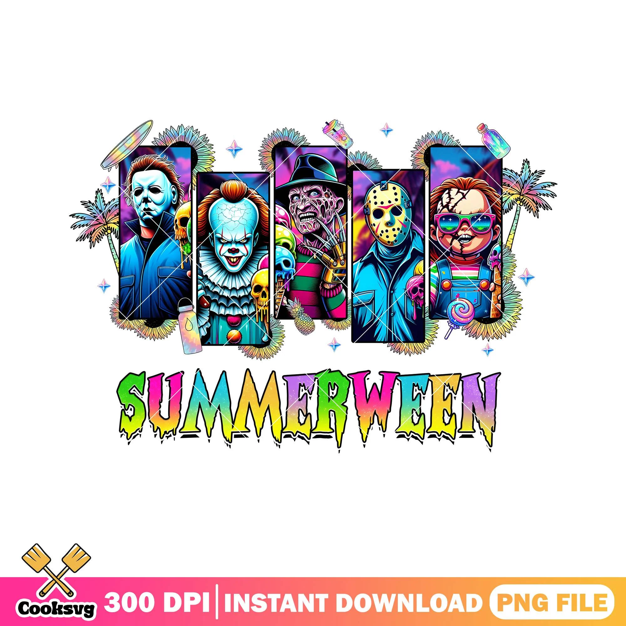 Summerween boy png, halloween spirit png, happy halloween png