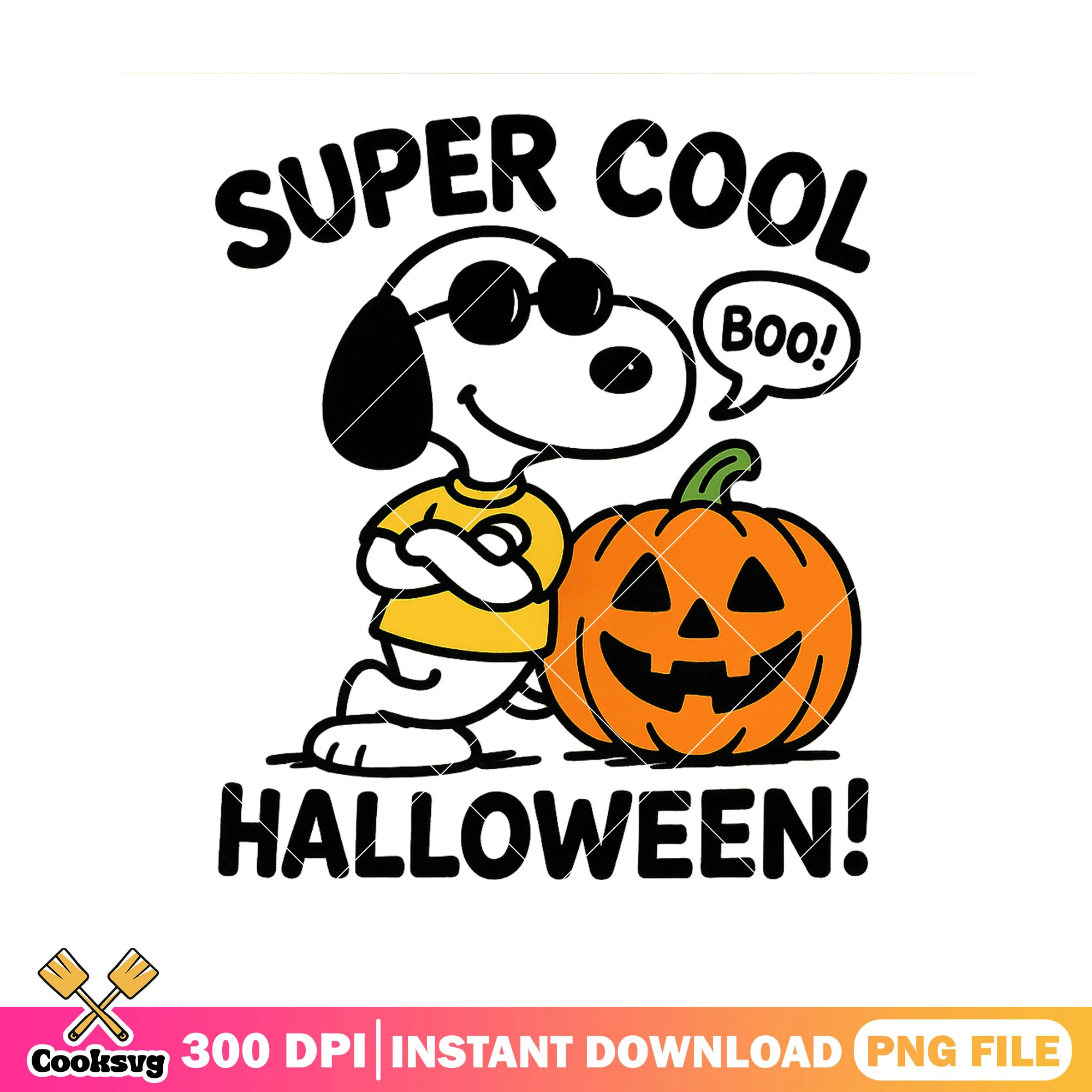 Super cool snoopy boo png, snoopy halloween png, funny memes png