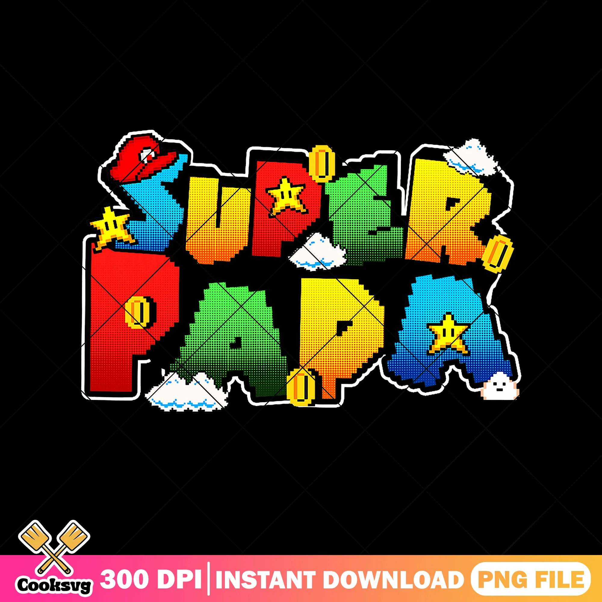 Super mario papa file png, super dad png, papa quotes png
