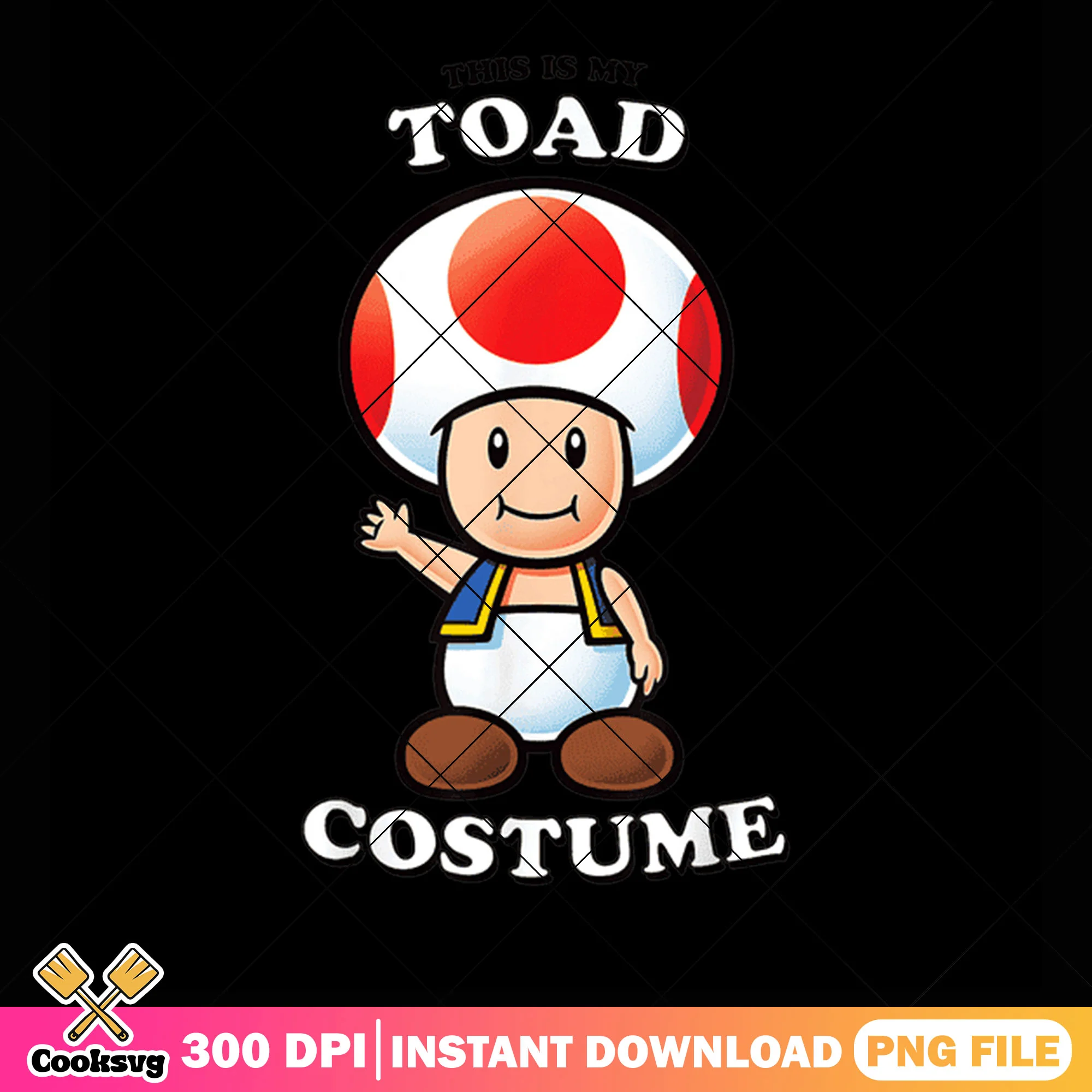 Super mario toad costume png, nintendo art png, cute baby toad png