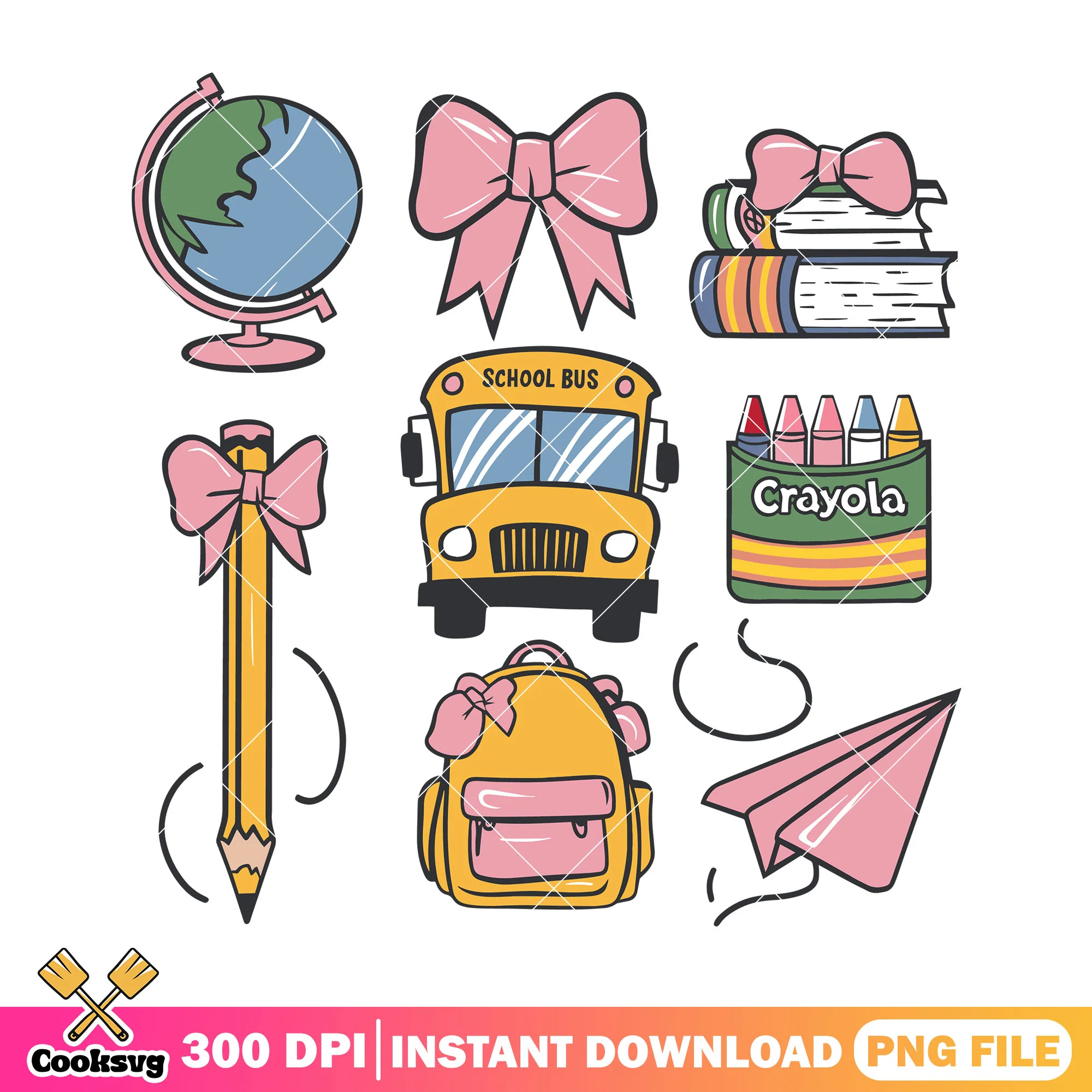 Supplies of study png, item school png, back to school supplies png