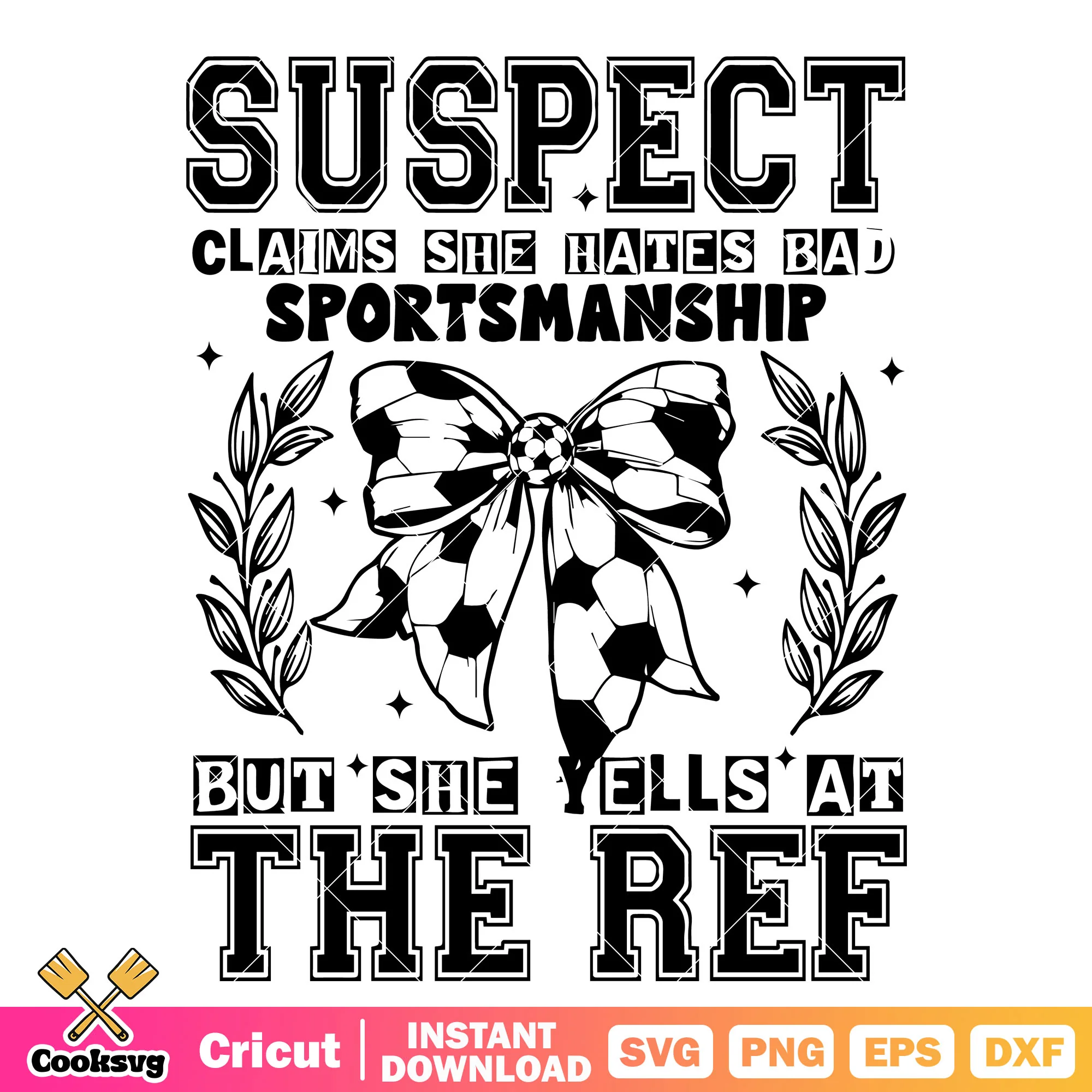 Suspect claims she hates bad sportsmanship svg, baseball bow tie svg