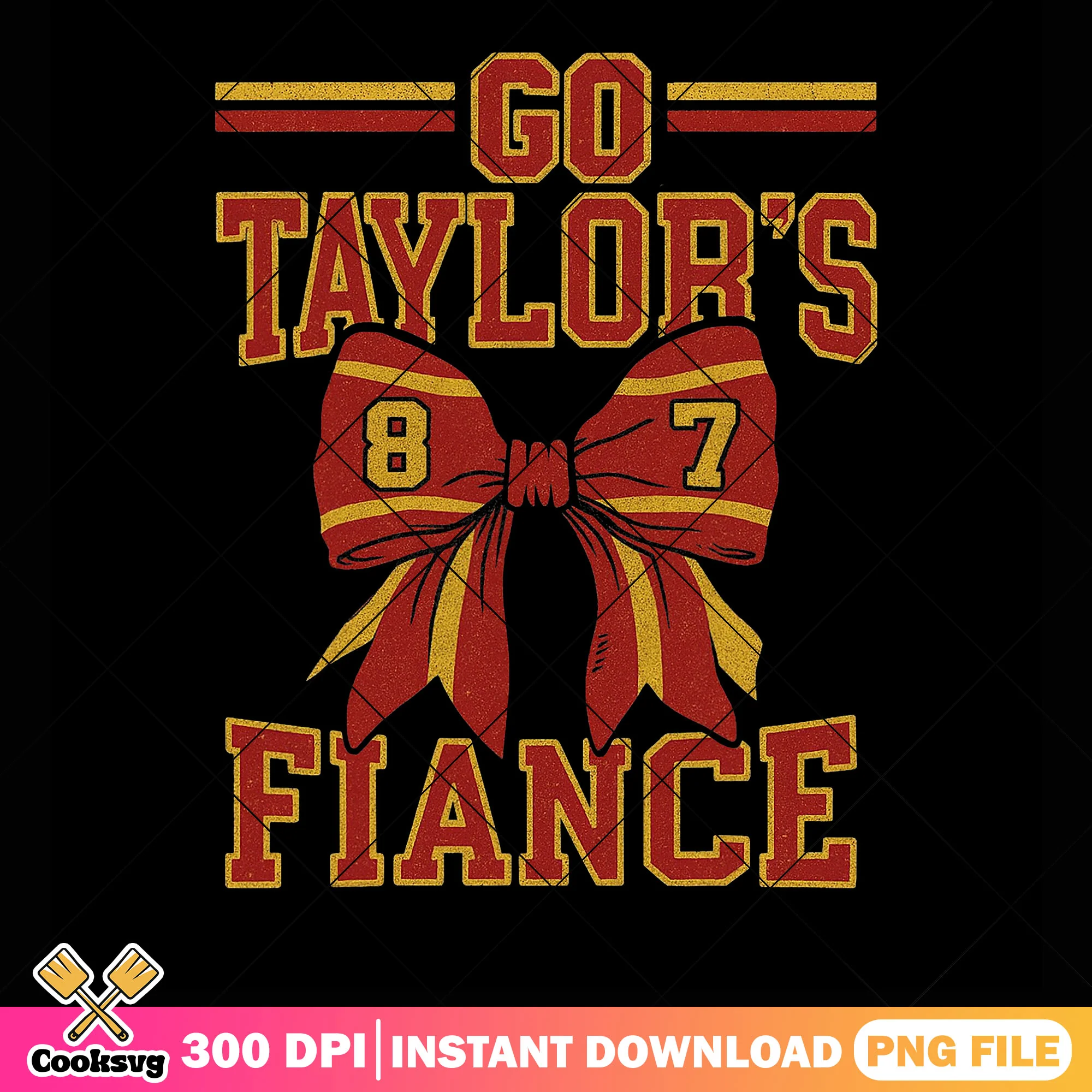 Taylors fiance bow png, taylor swift merch png, nfl football png