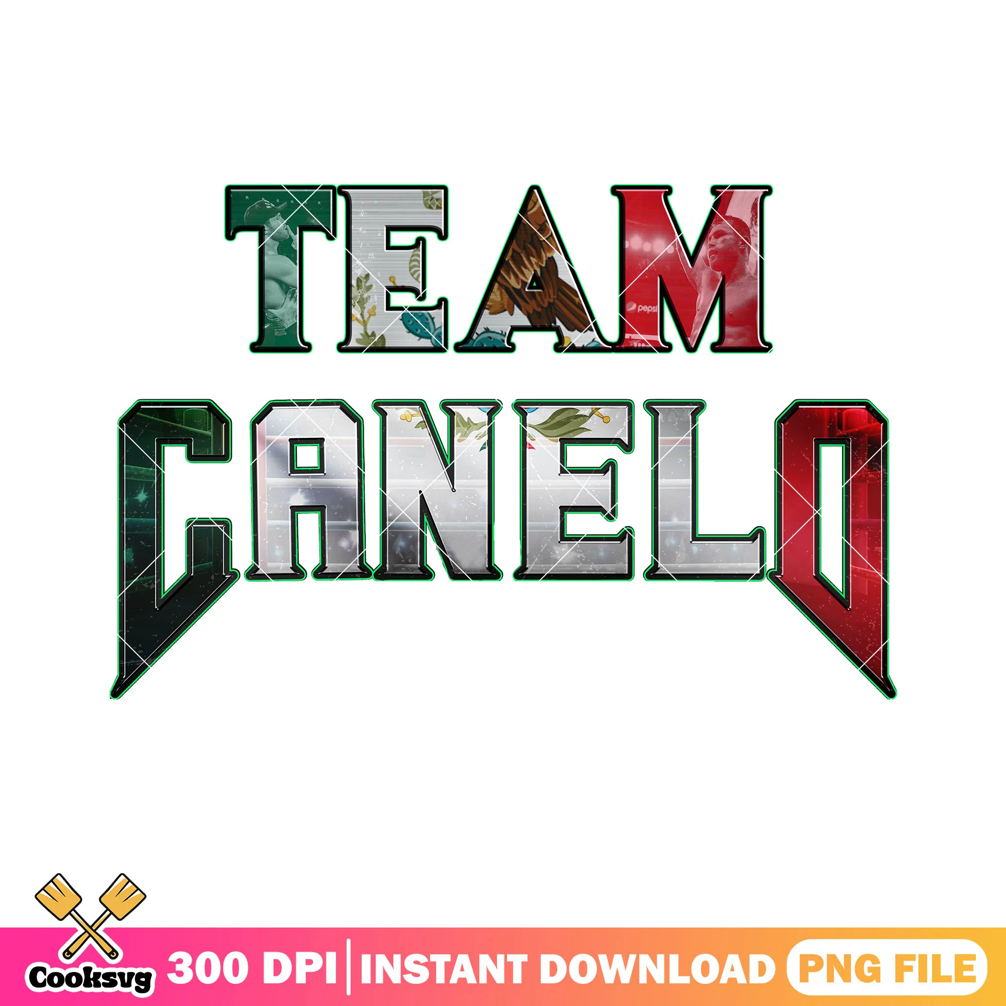 Team canelo text design png, team canelo png, king canelo png