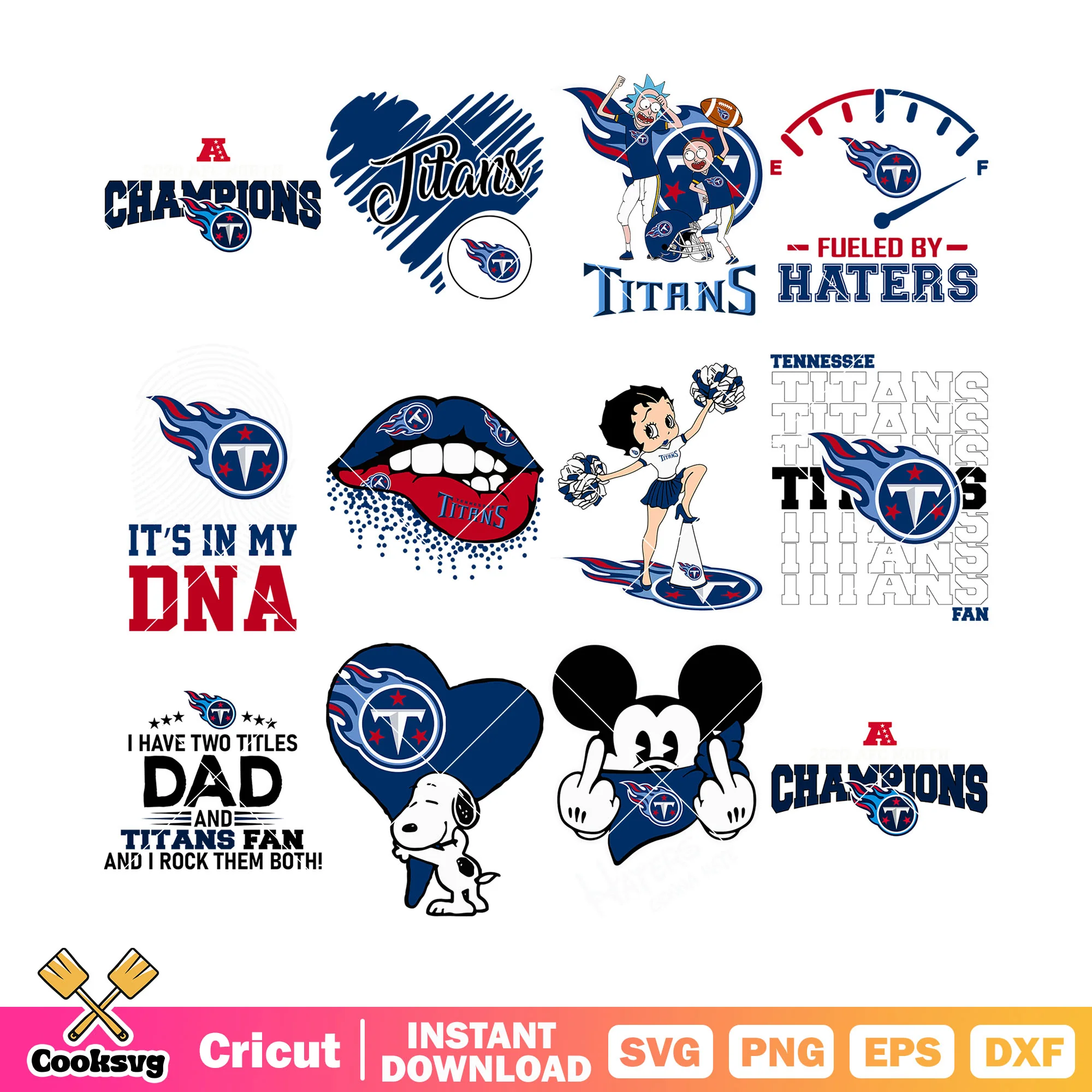 Tenesssee titan fans bundle svg, mickey mouse bundle svg, snoopy bundle svg