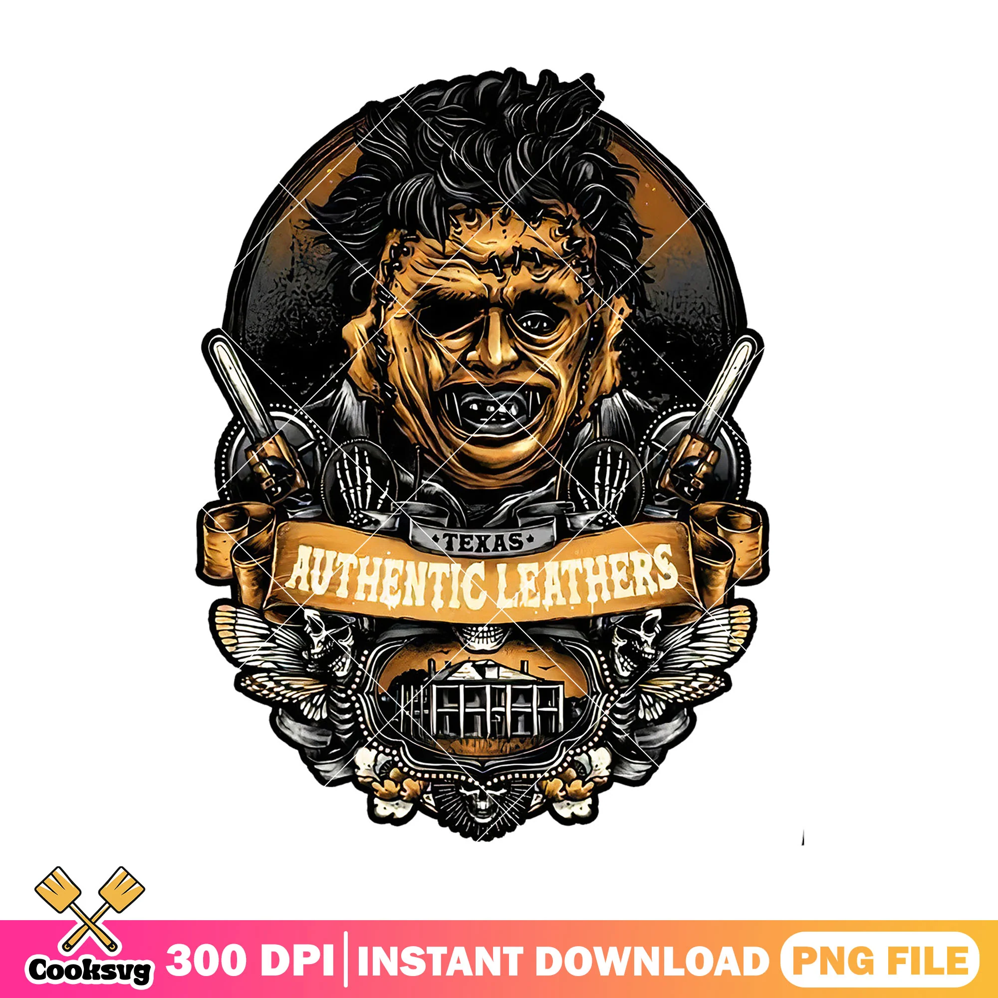 Texas authentic lethers png, the texas chainsaw png