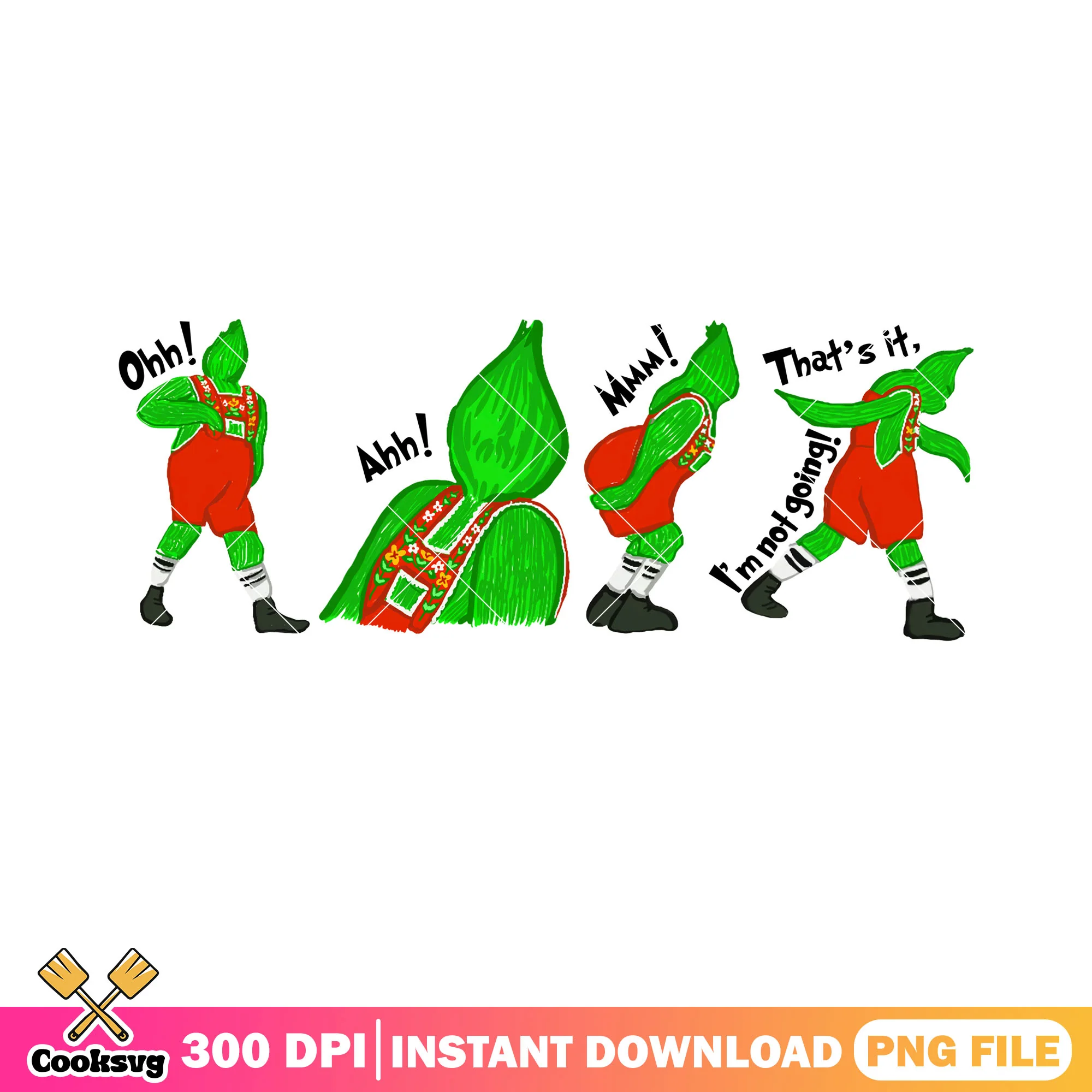 That it grinch not going png, grinchmas png, happy christmas png
