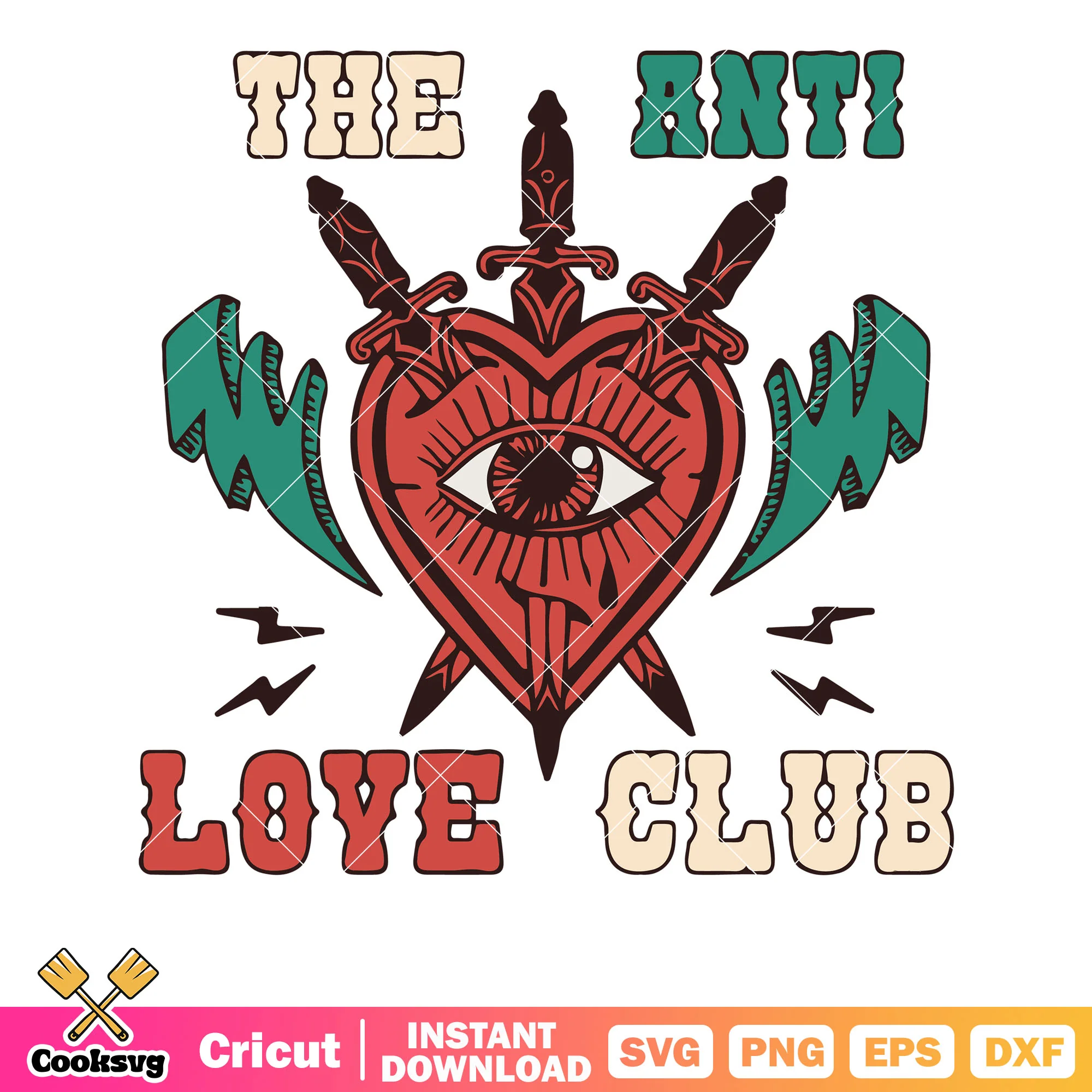 The anti love club valentine svg, love valentine svg, anti love club svg