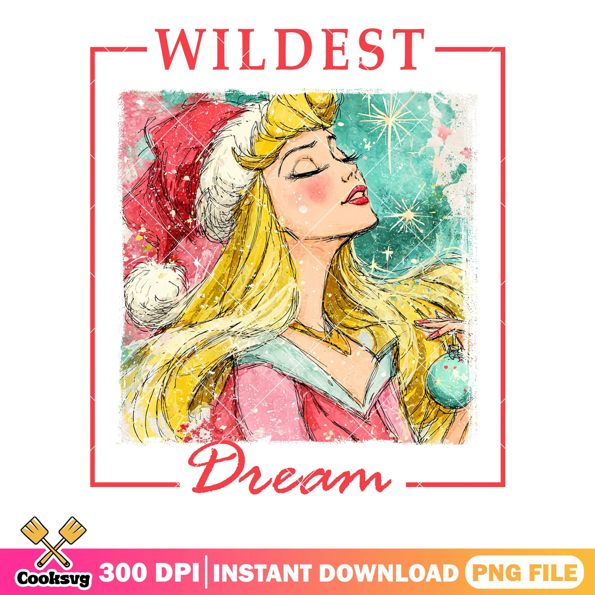 The Aurora christmas xmas png, sleeping beauty png, merry christmas png