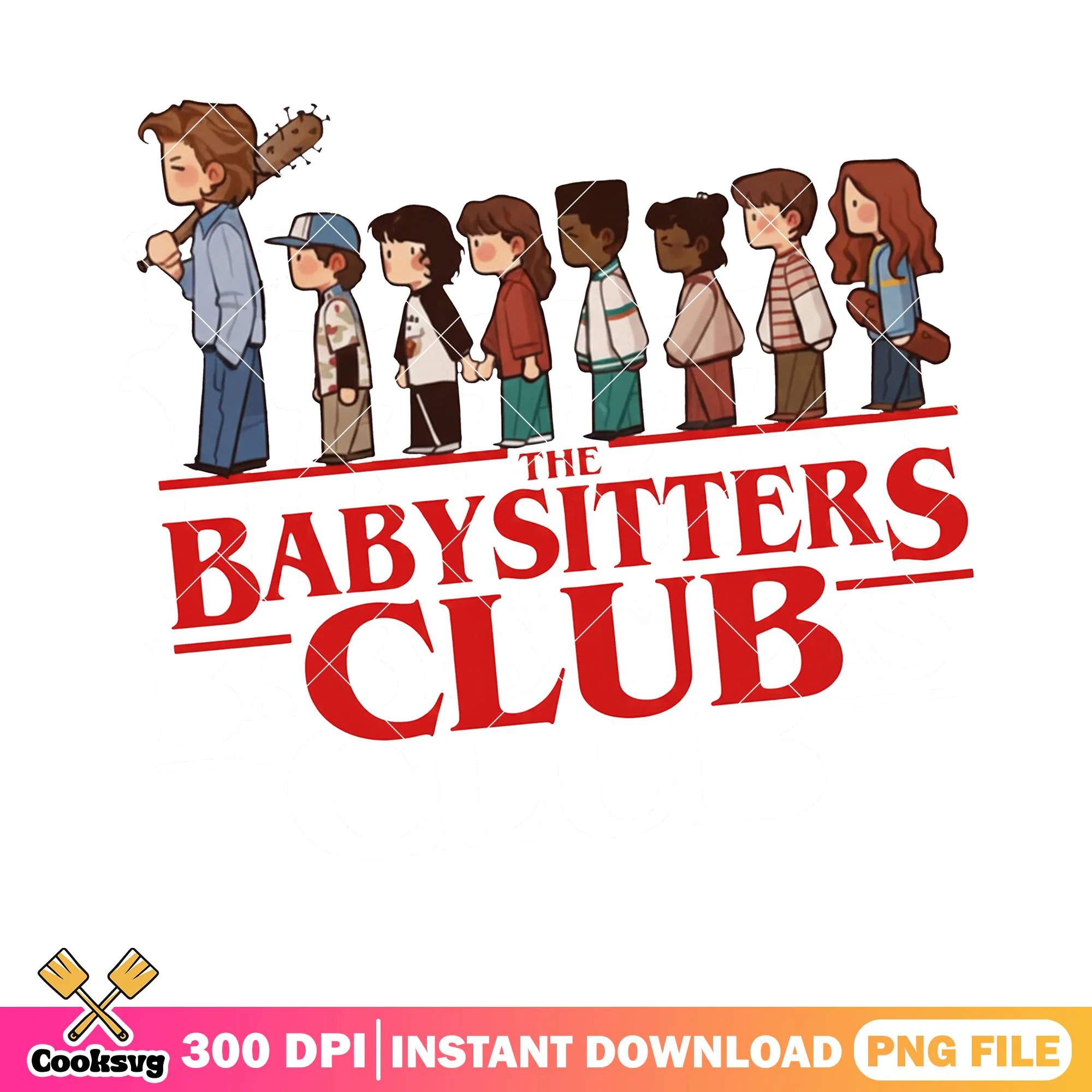 The baby sitters club png, strange things png, strange things movie png