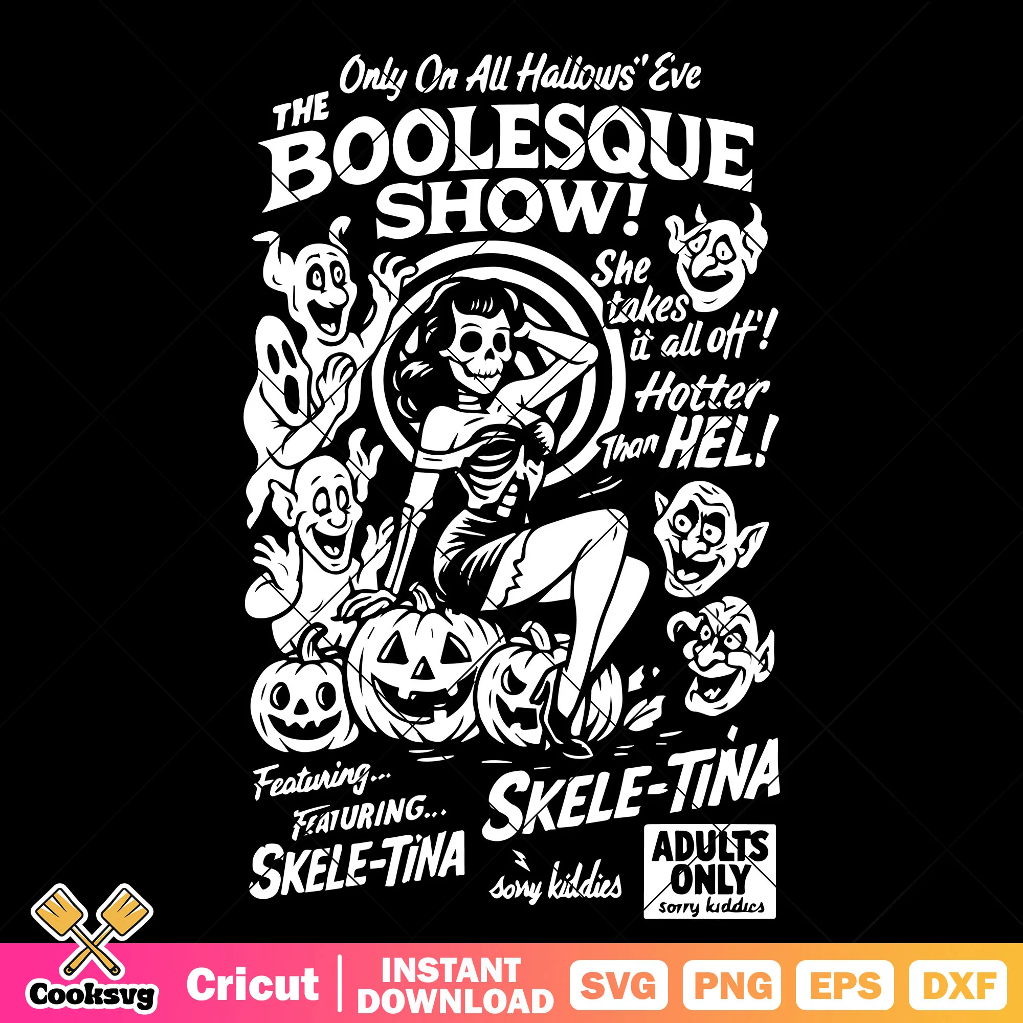The boolesque show svg, halloween show svg, monster show svg