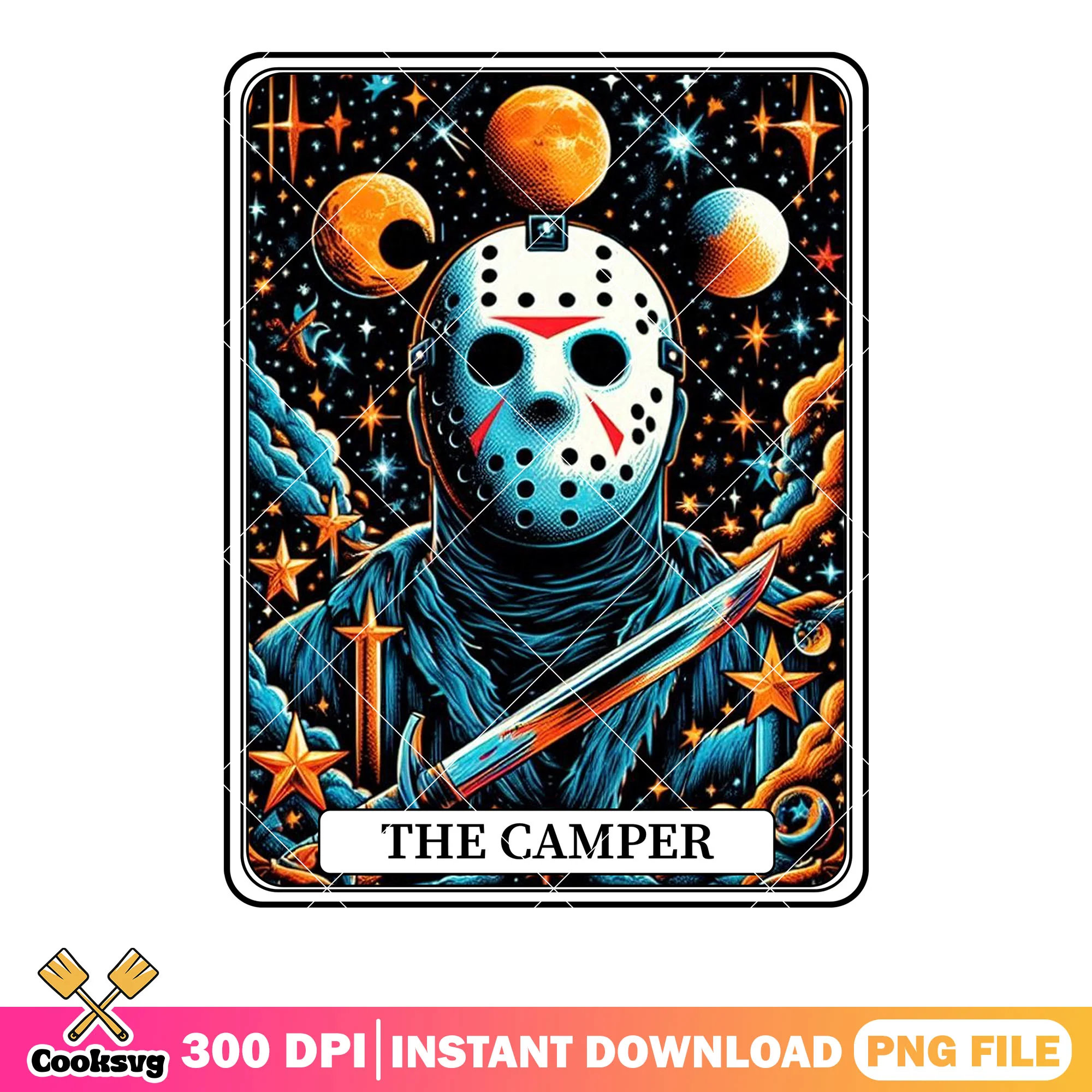 The camper Jason vorheez png, stary night png, scary halloween png