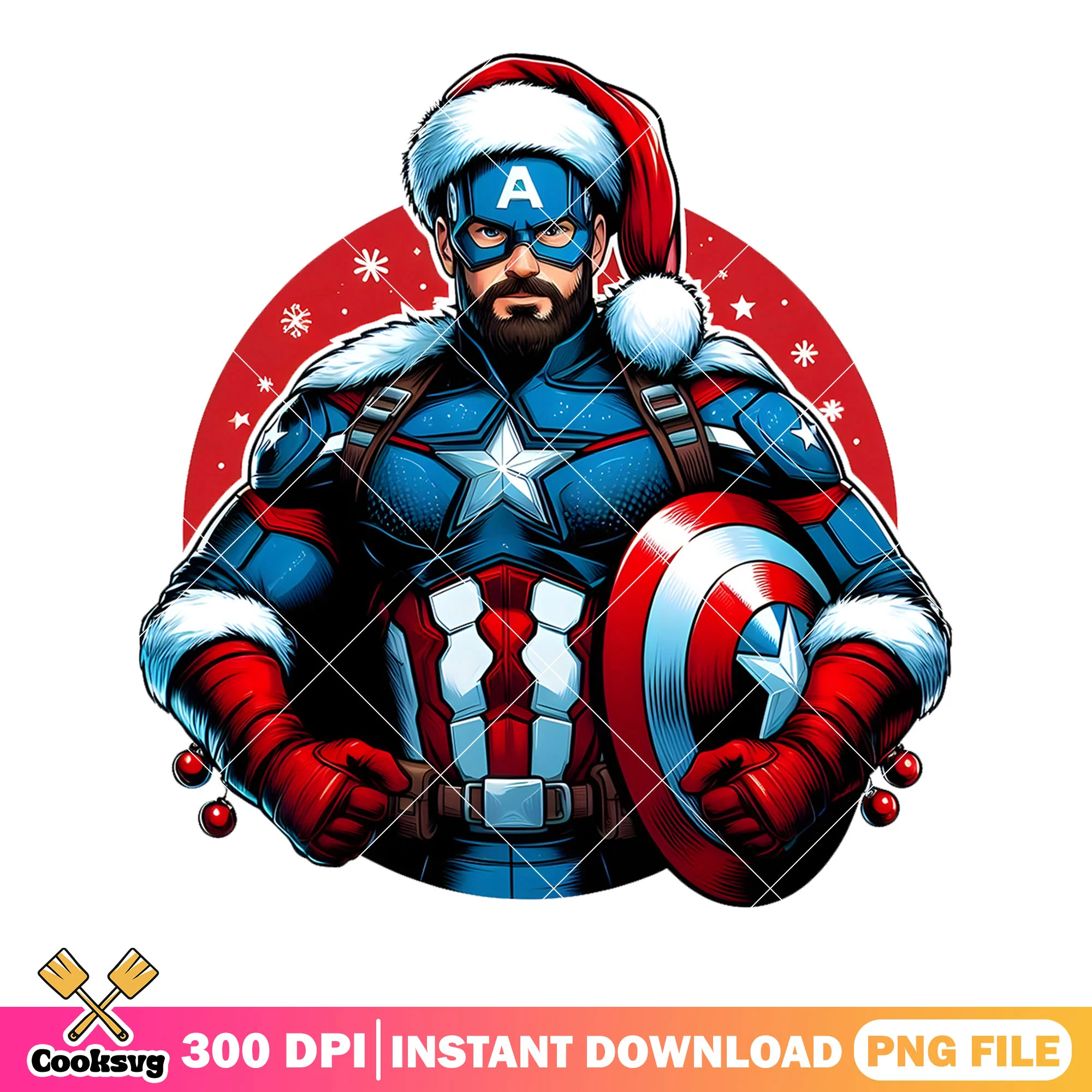 The captain america santa hat png, merry xmas png, marvel christmas png