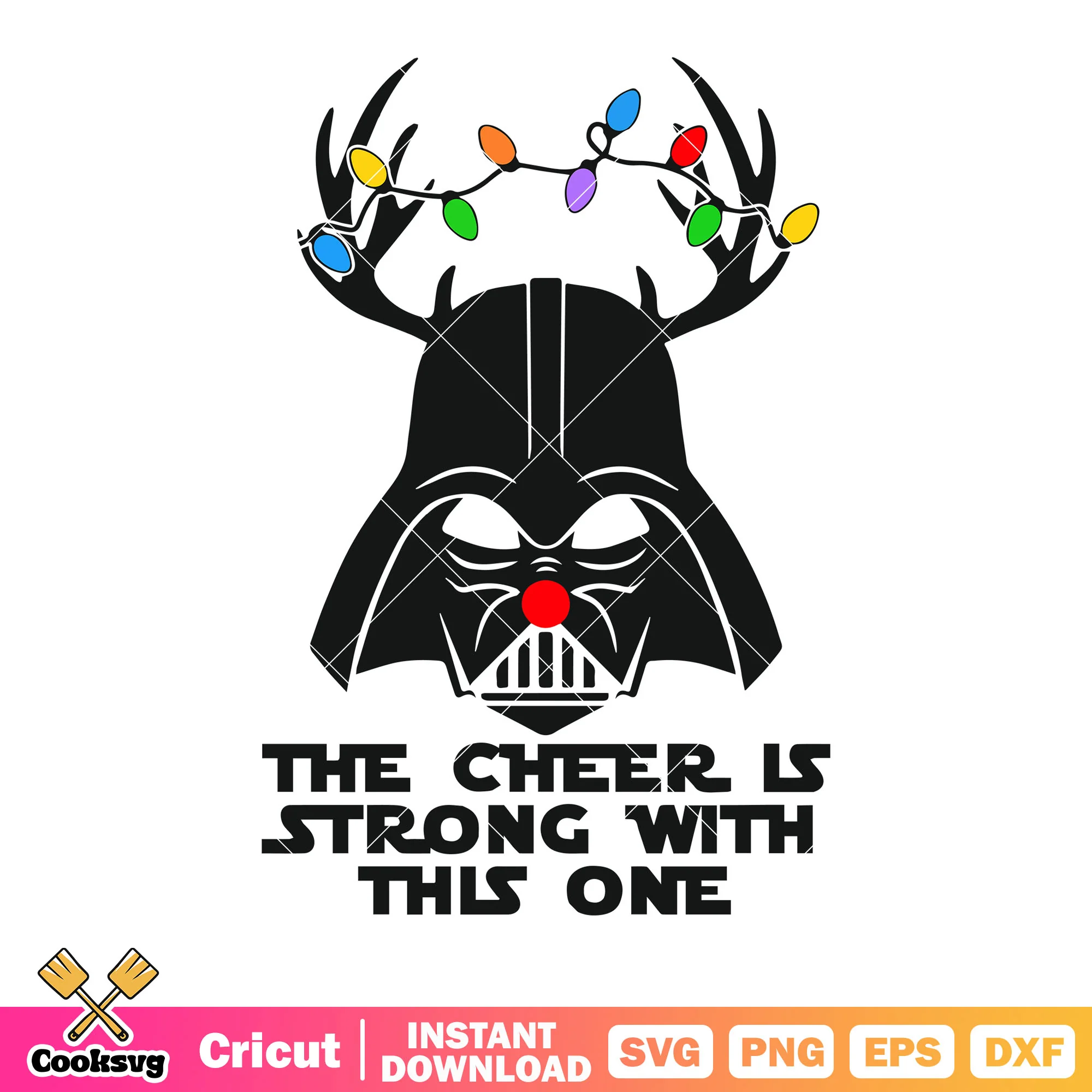 The cheer is strong with this one svg, dark vader svg, string line svg