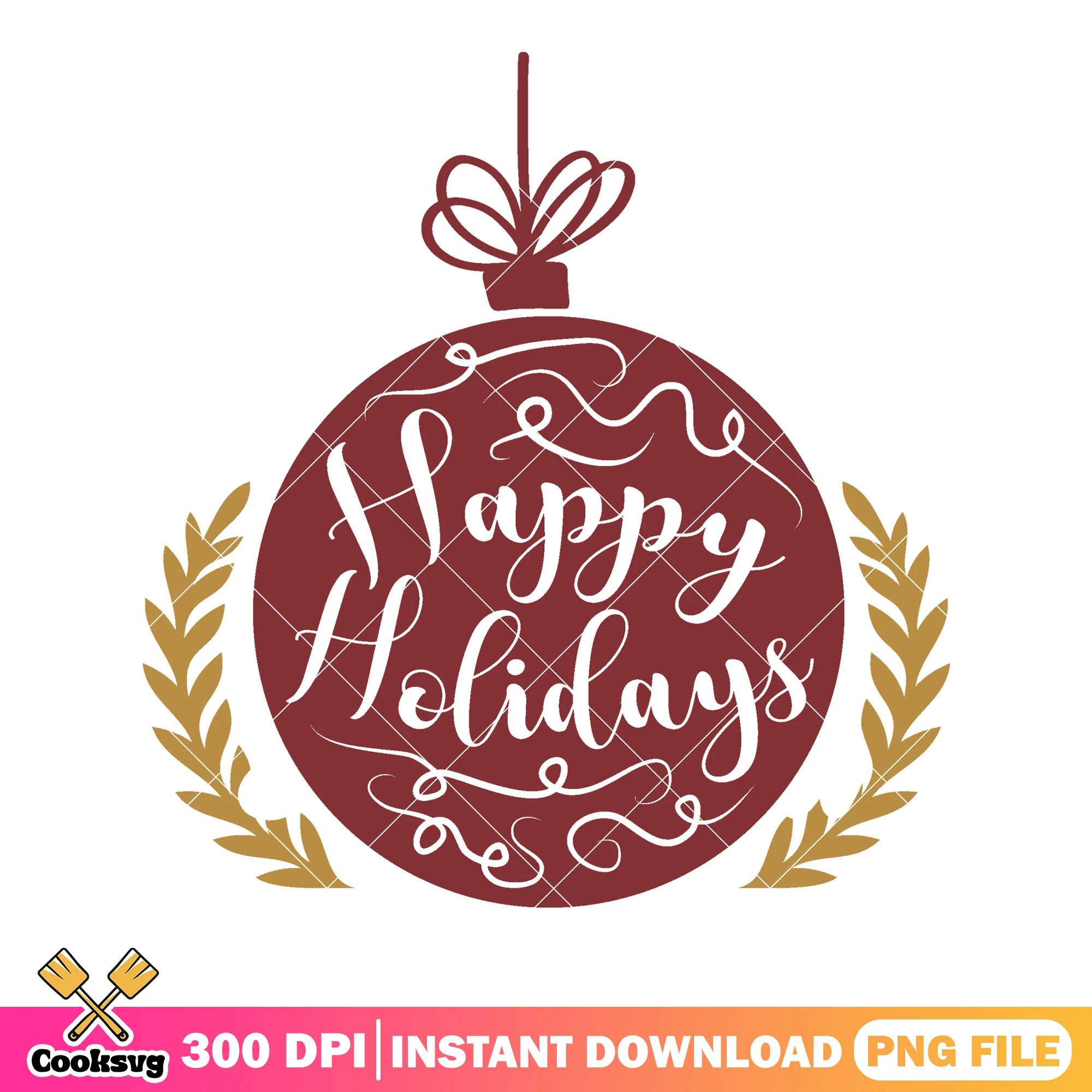 The christmas red ball png, christmas decor png, happy holidays png
