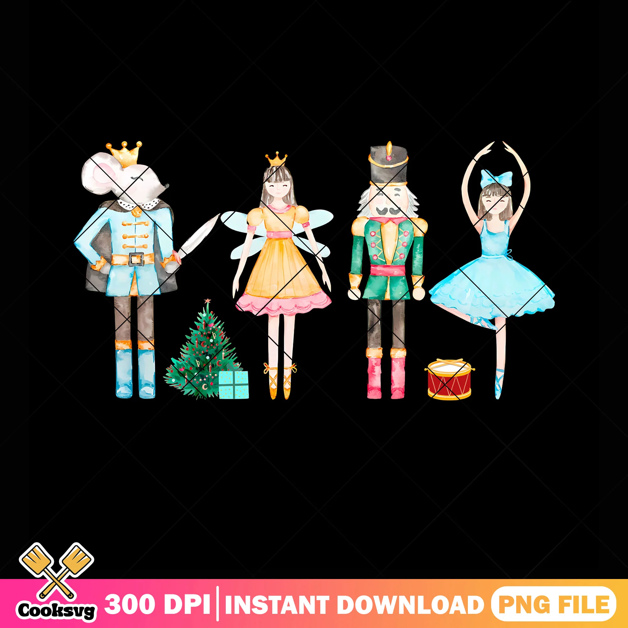 The christmas toy png, Plum suger fairy png, nutcracker png
