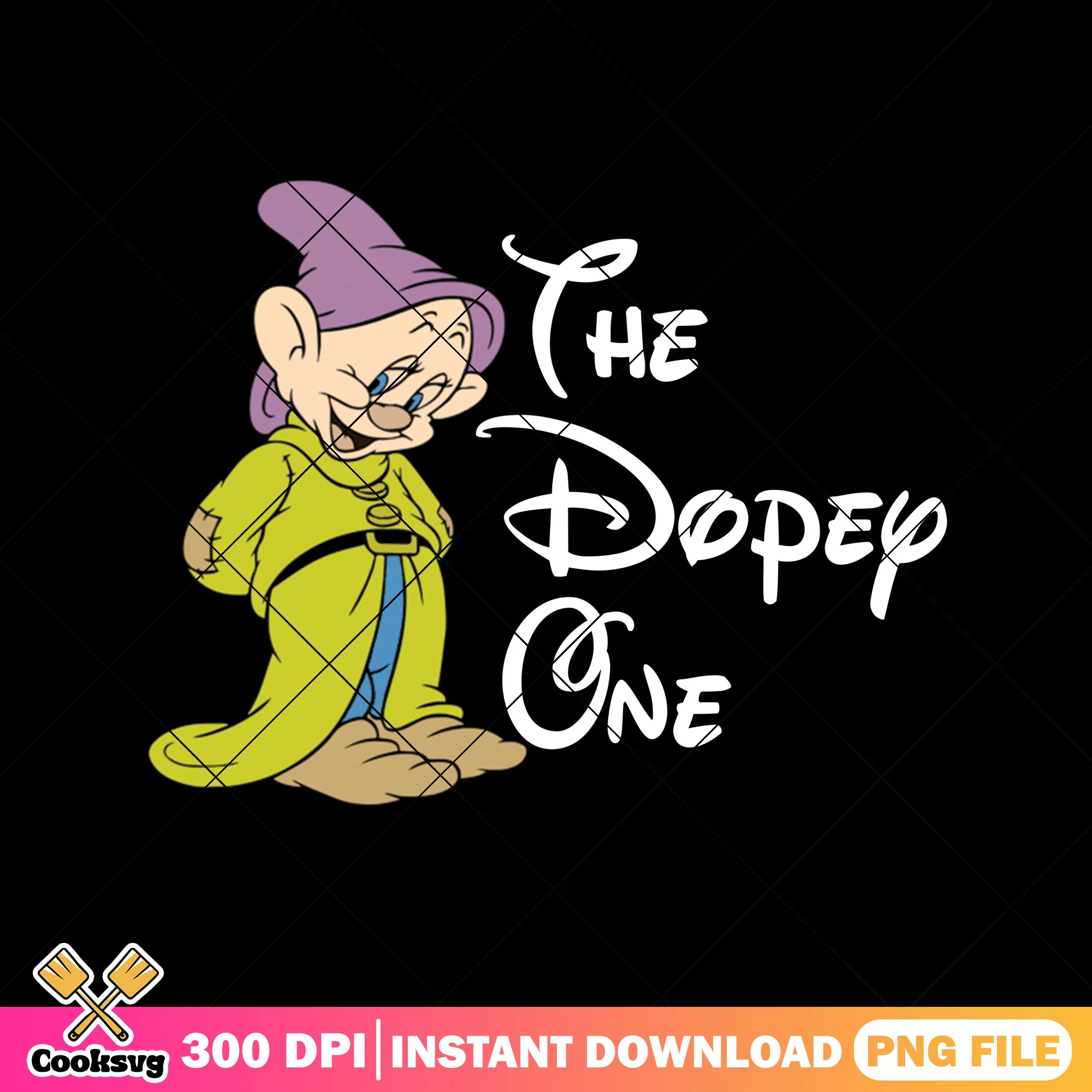 The dopey one white png, snow white png, snow white dwarfs png