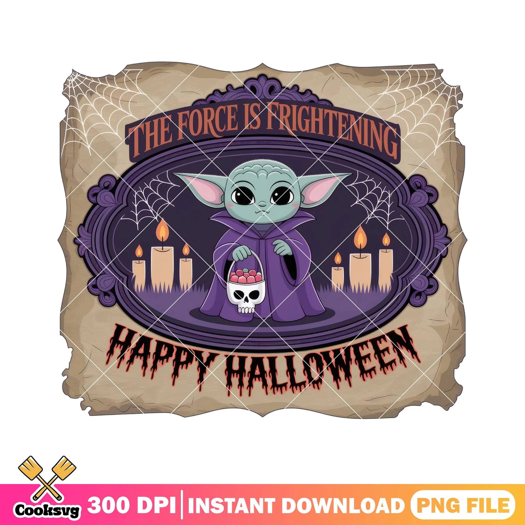The force is frightening png, star wars png, halloween movie png