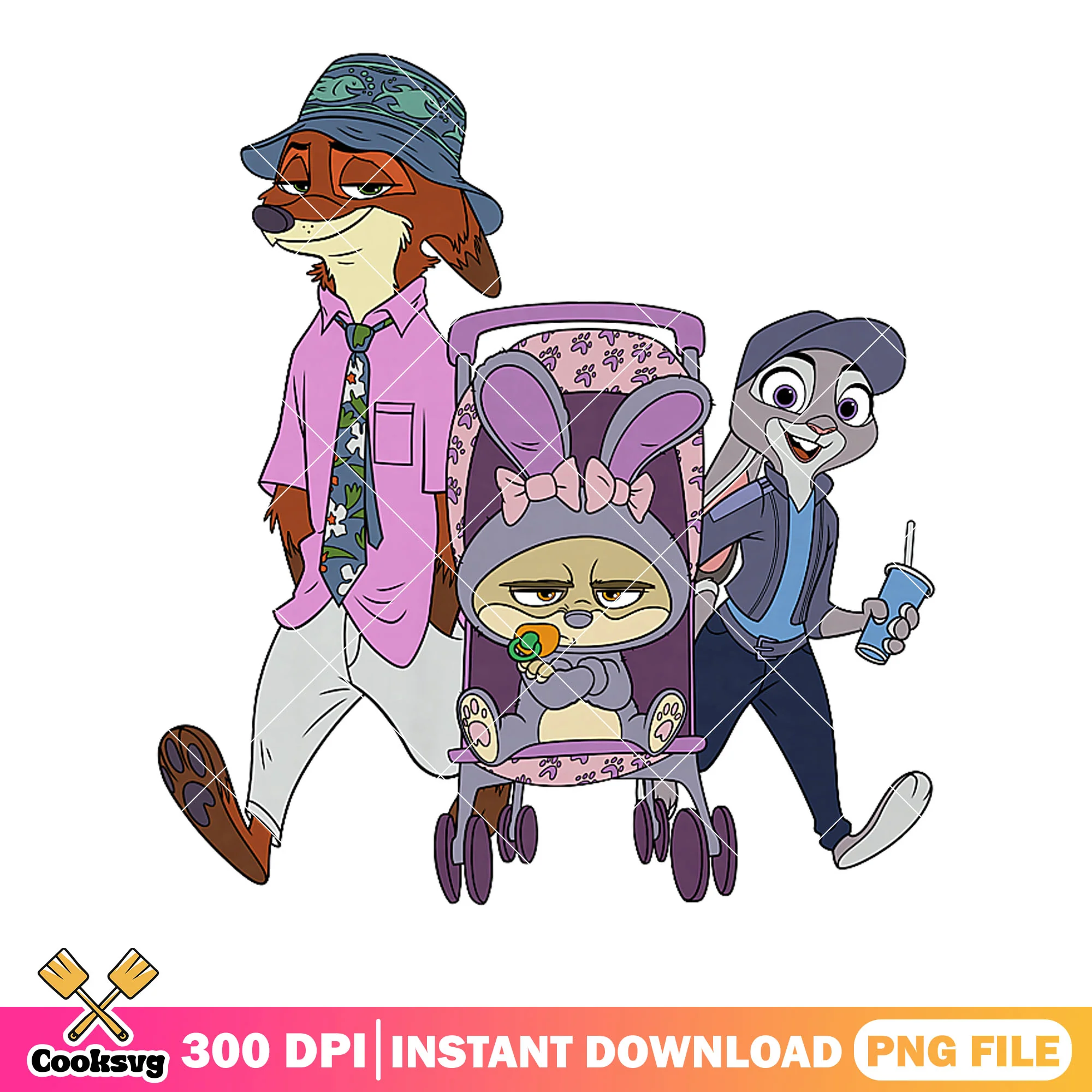 The fox and bunny walk with finnick png, zootopia png, zootopia 2 png