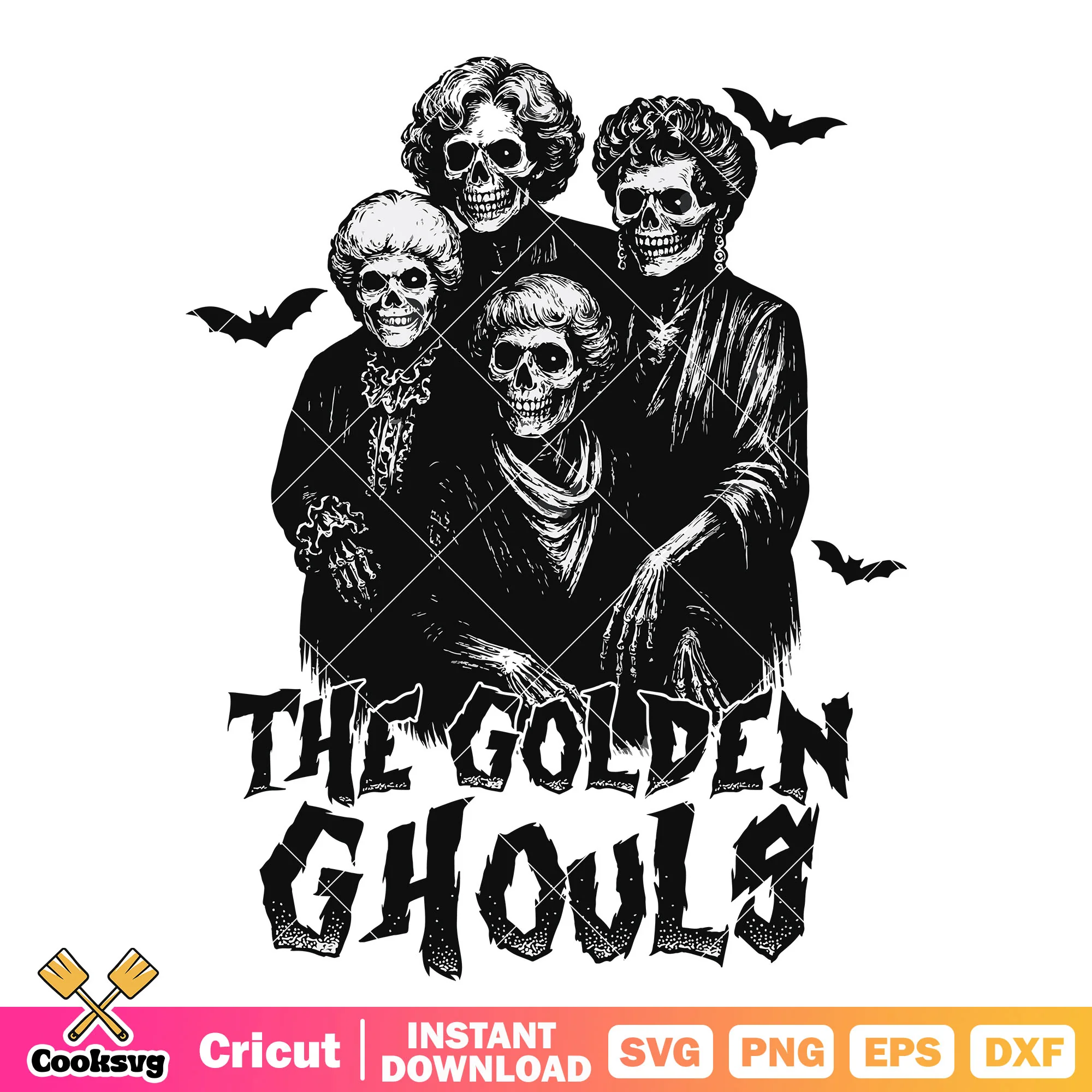 The golden ghouls svg, golden ghouls svg, halloween family svg
