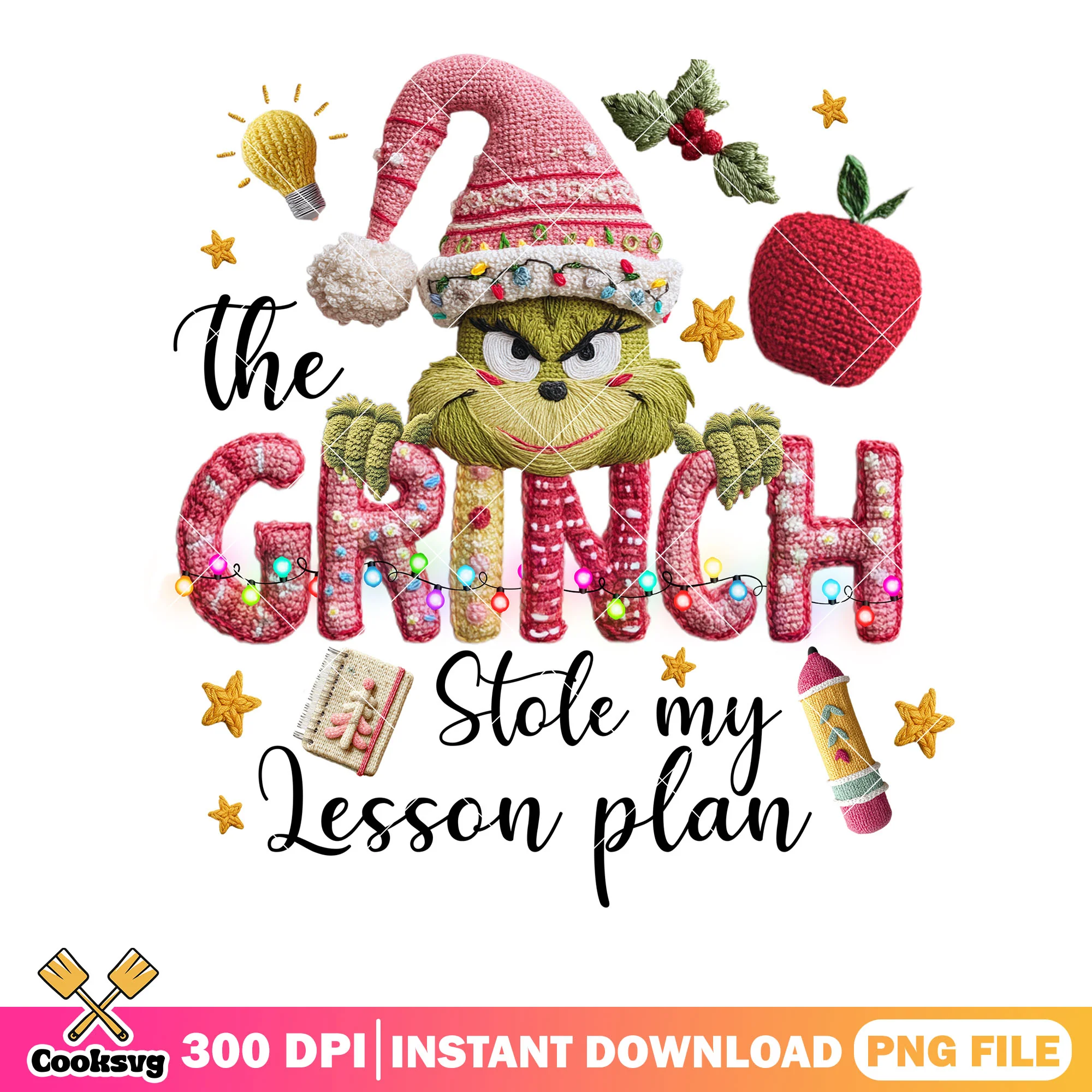 The grinch stole my lesson plan png, happy christmas png, grinch png