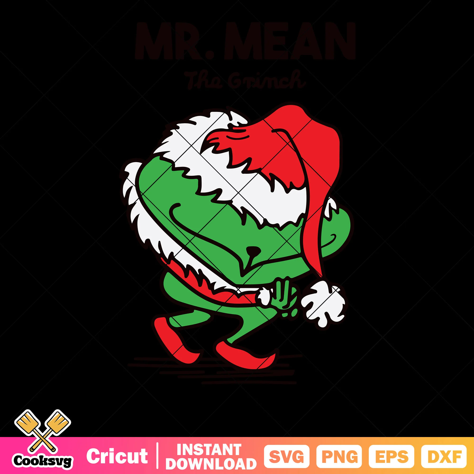The grinch svg, santa claus costume svg, creepy christmas svg