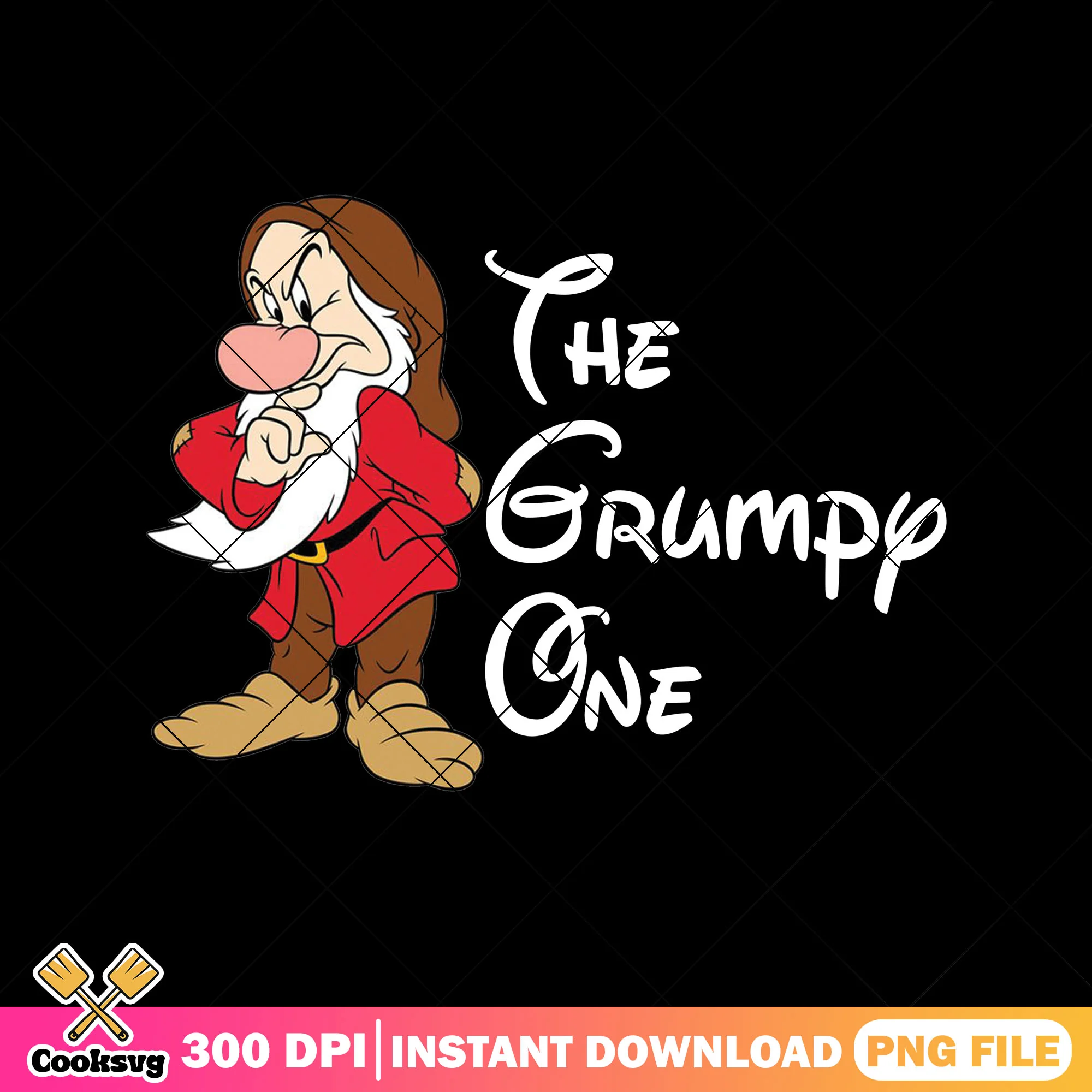 The grumpy one white png, snow white png, snow white dwarfs png