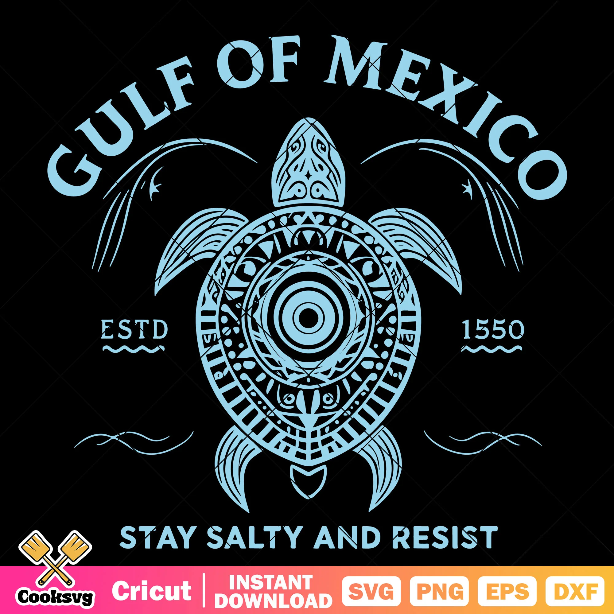 The gulf of mexico stay salty and resist svg, the gulf of mexico svg