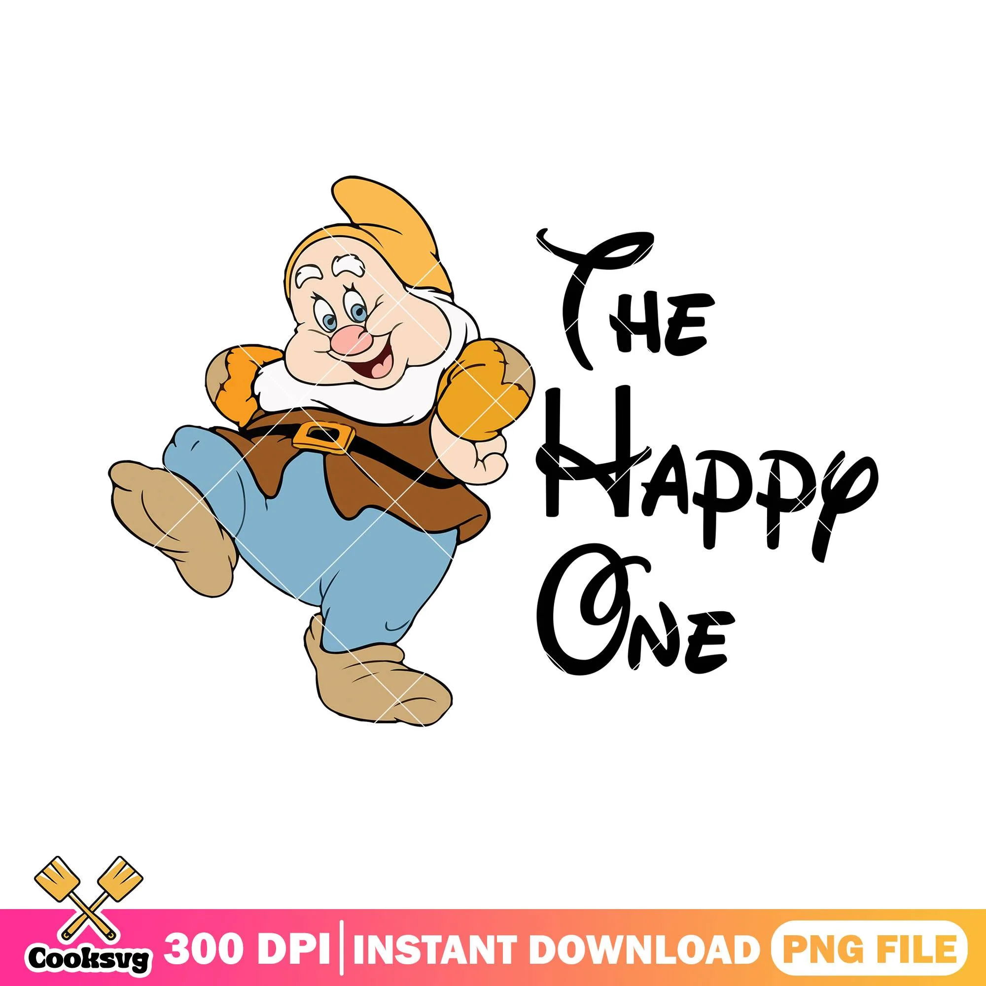 The happy one black png, snow white png, snow white dwarfs png