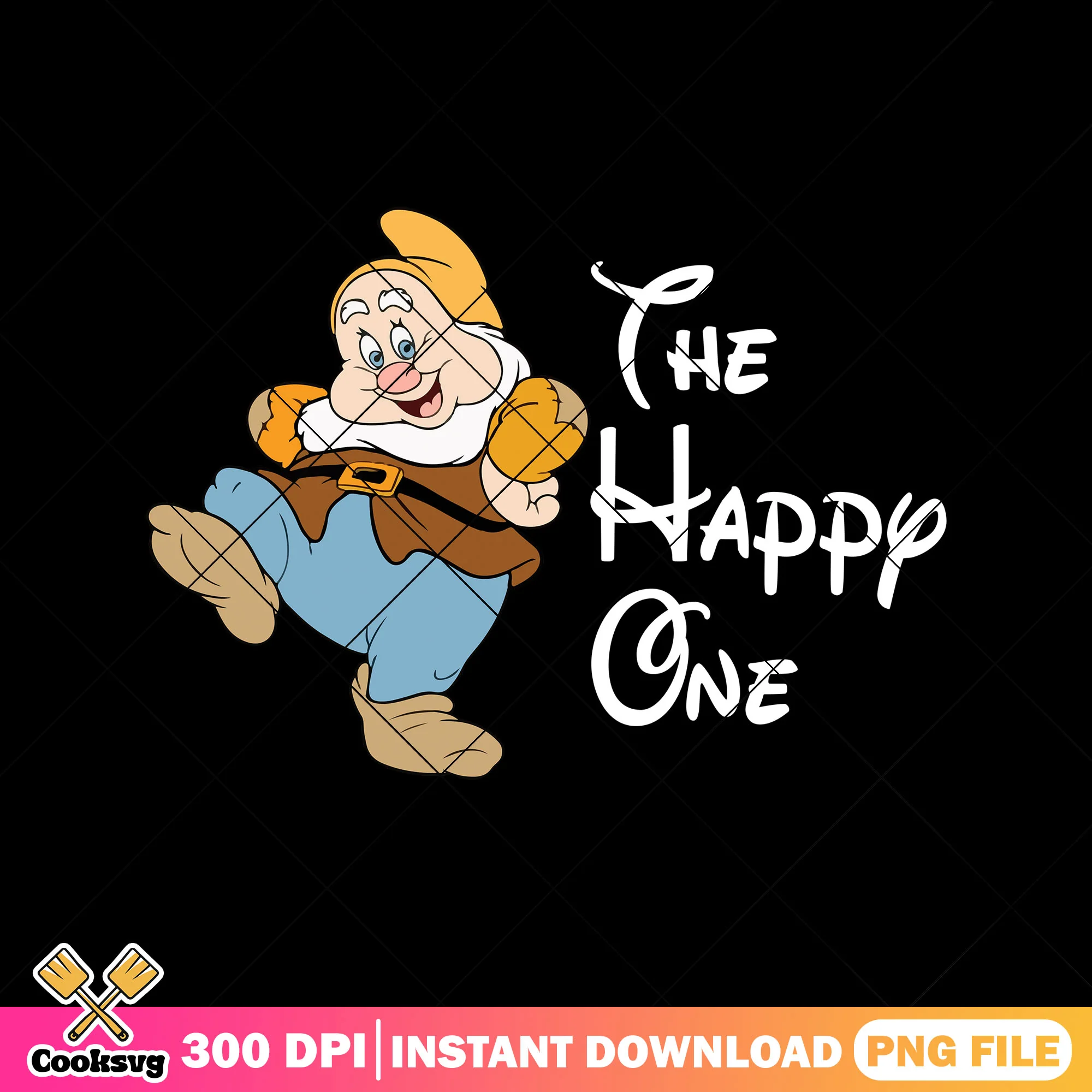 The happy one white png, snow white png, snow white dwarfs png
