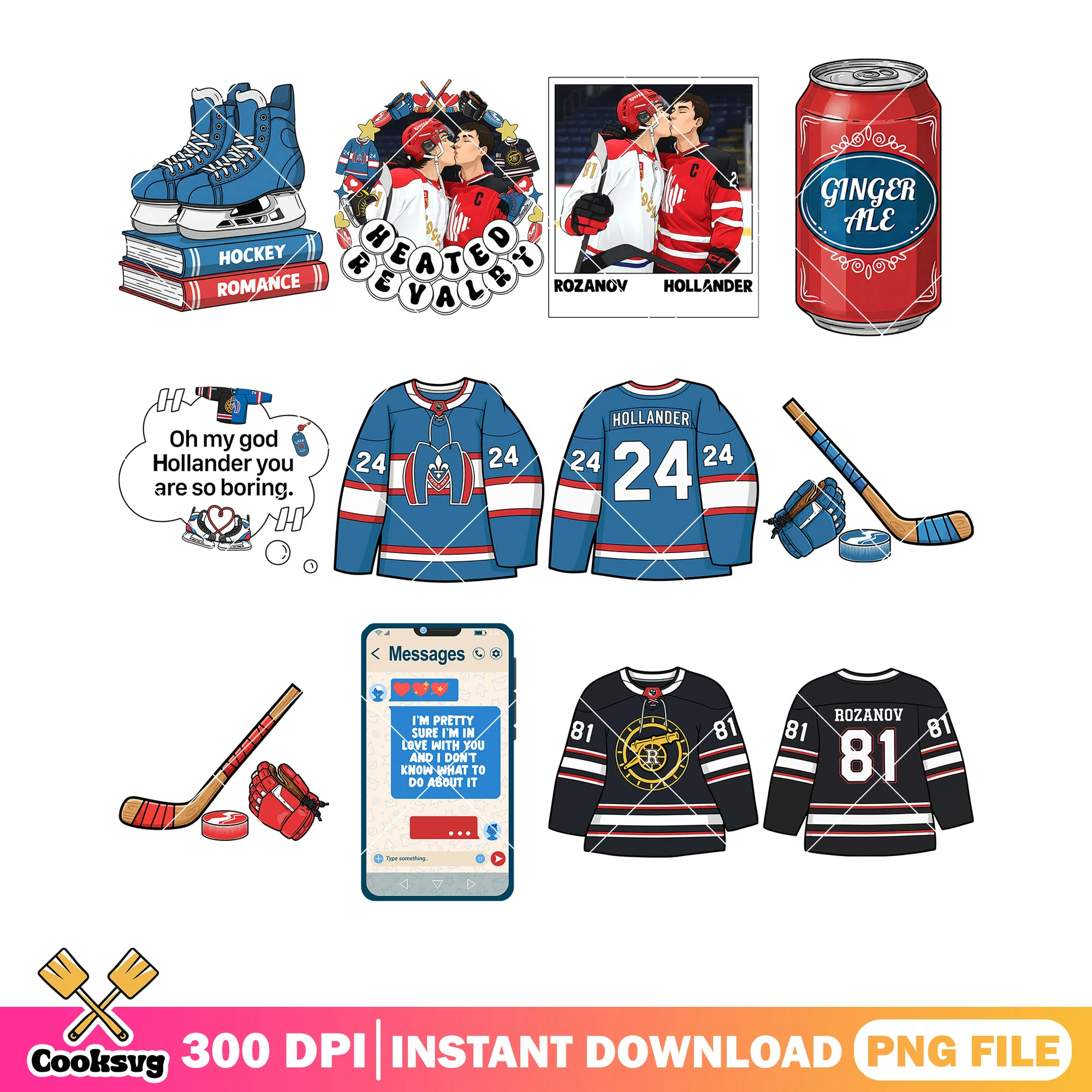 The heated collection png bundle, heated rivalry png, lgbt movies png