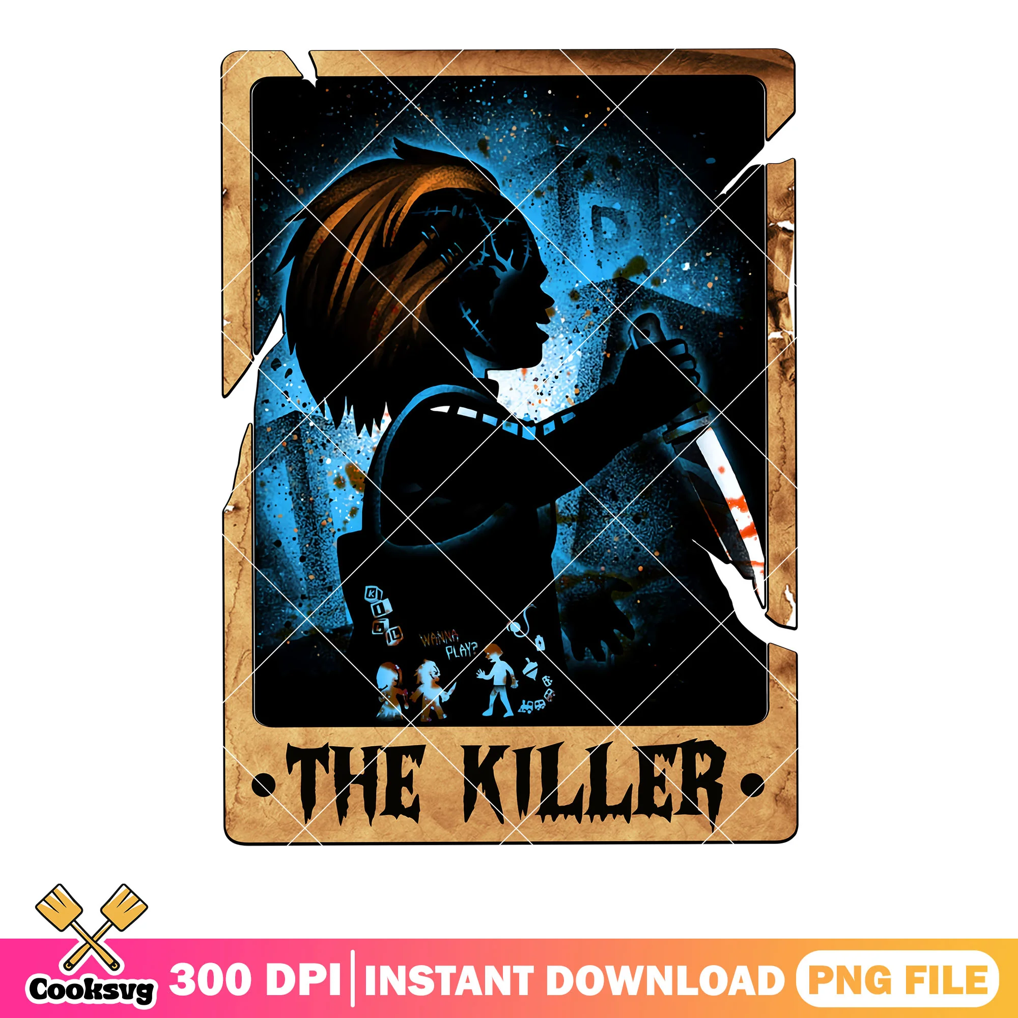 The Killer blood knife png, chucky png, childs play movies png