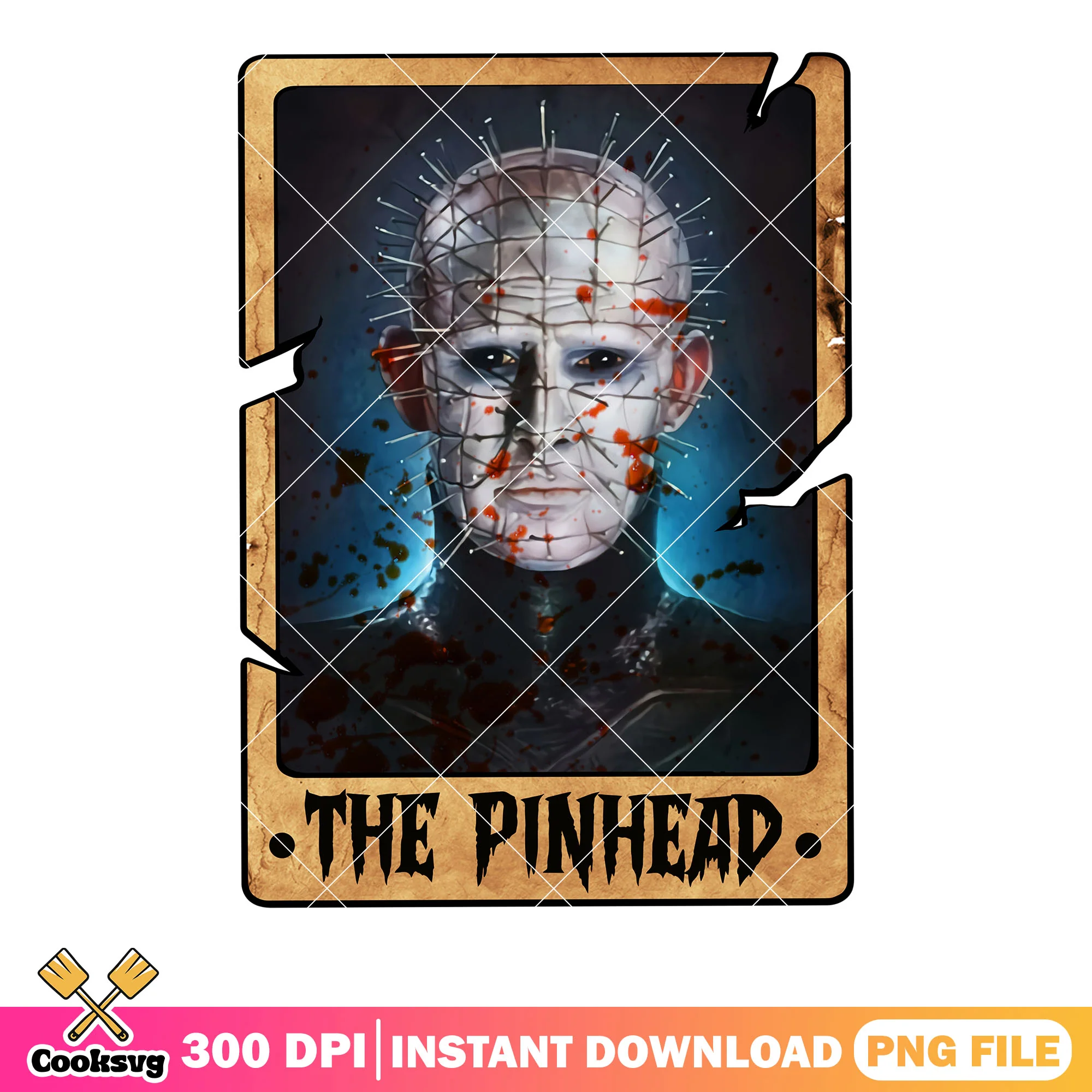 The pin head art png, the hellraiser judment png, scary halloween png