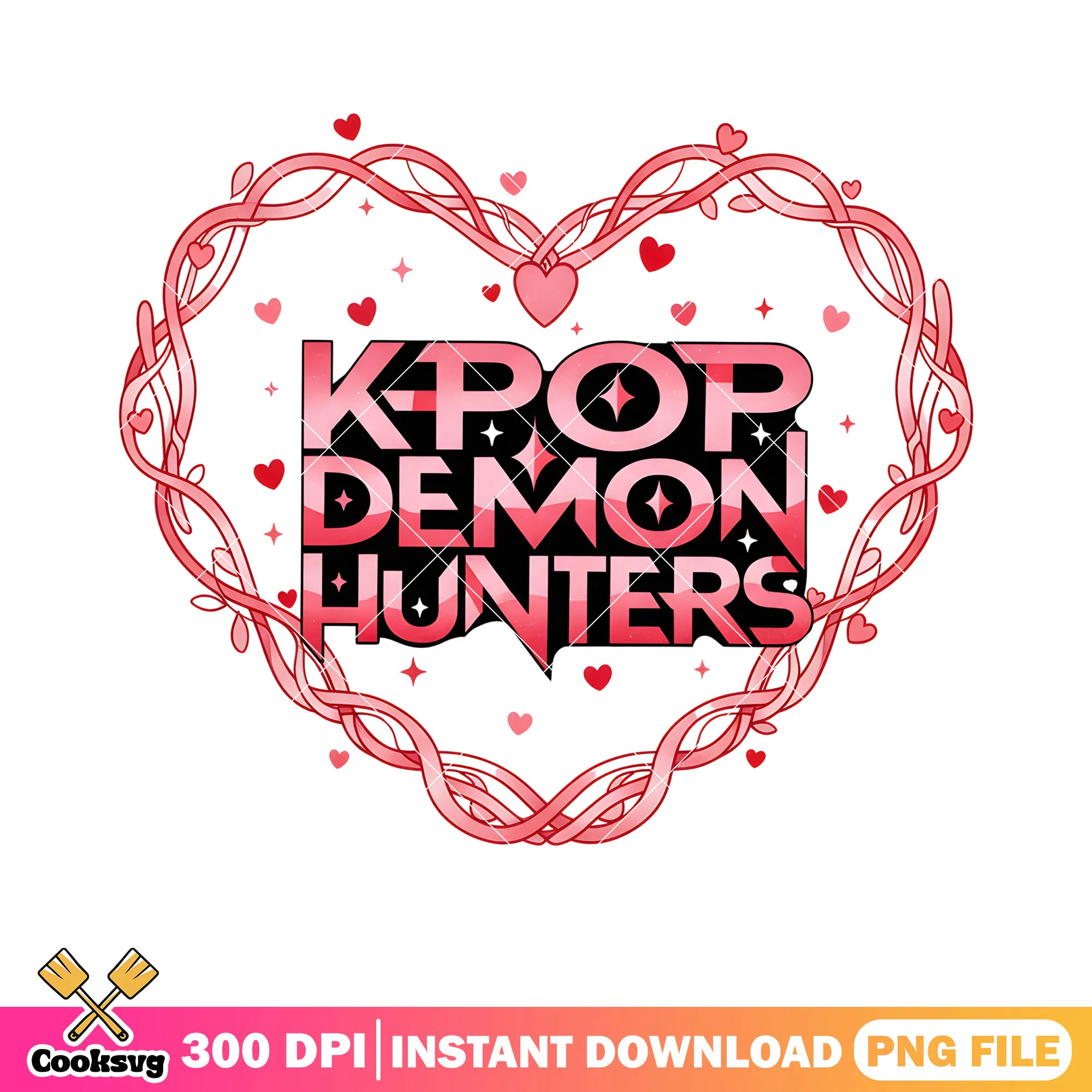 The pink heart kpop demon hunters png, kpop movies png, valentines png