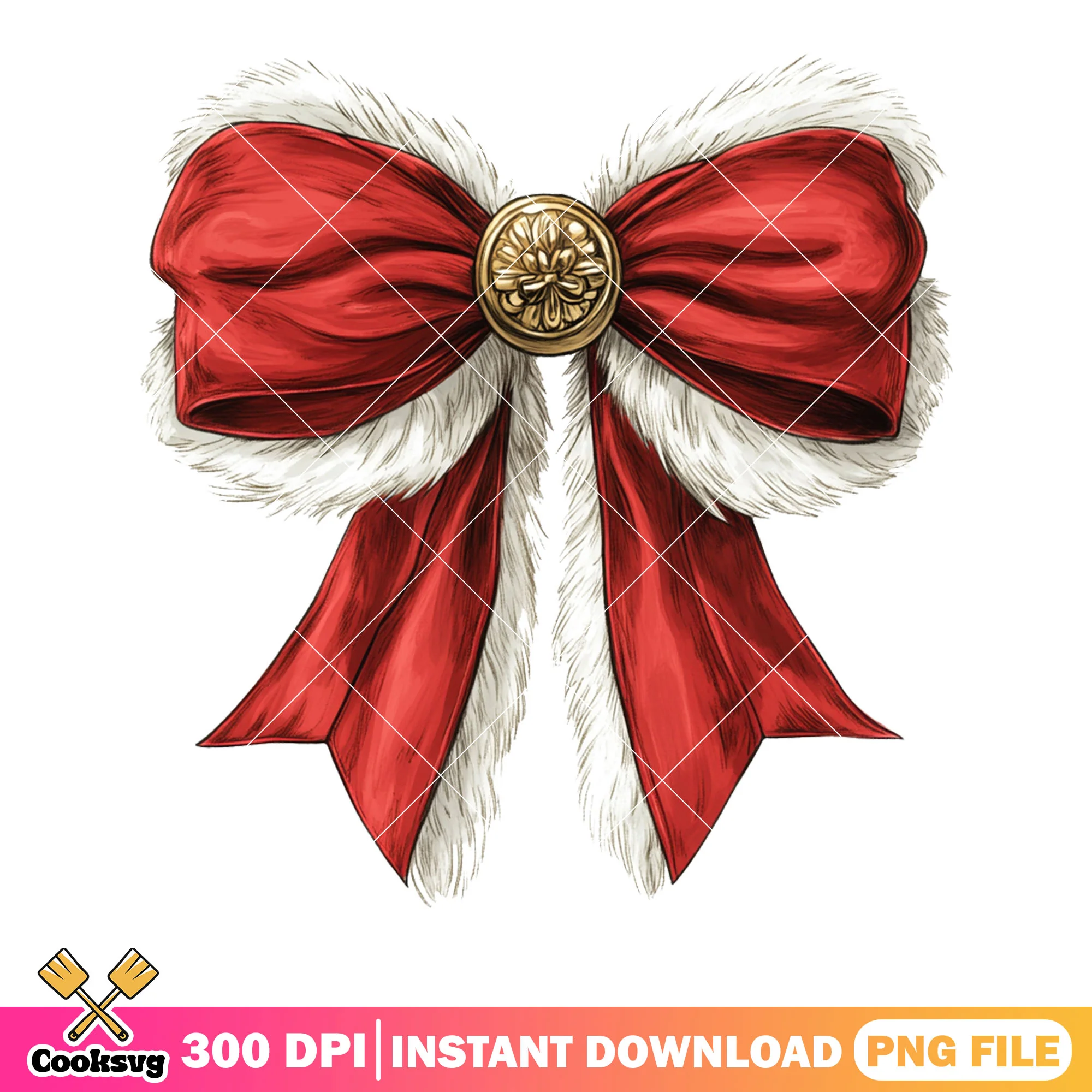 The santa christmas bow png, merry xmas png, christmas vibes png