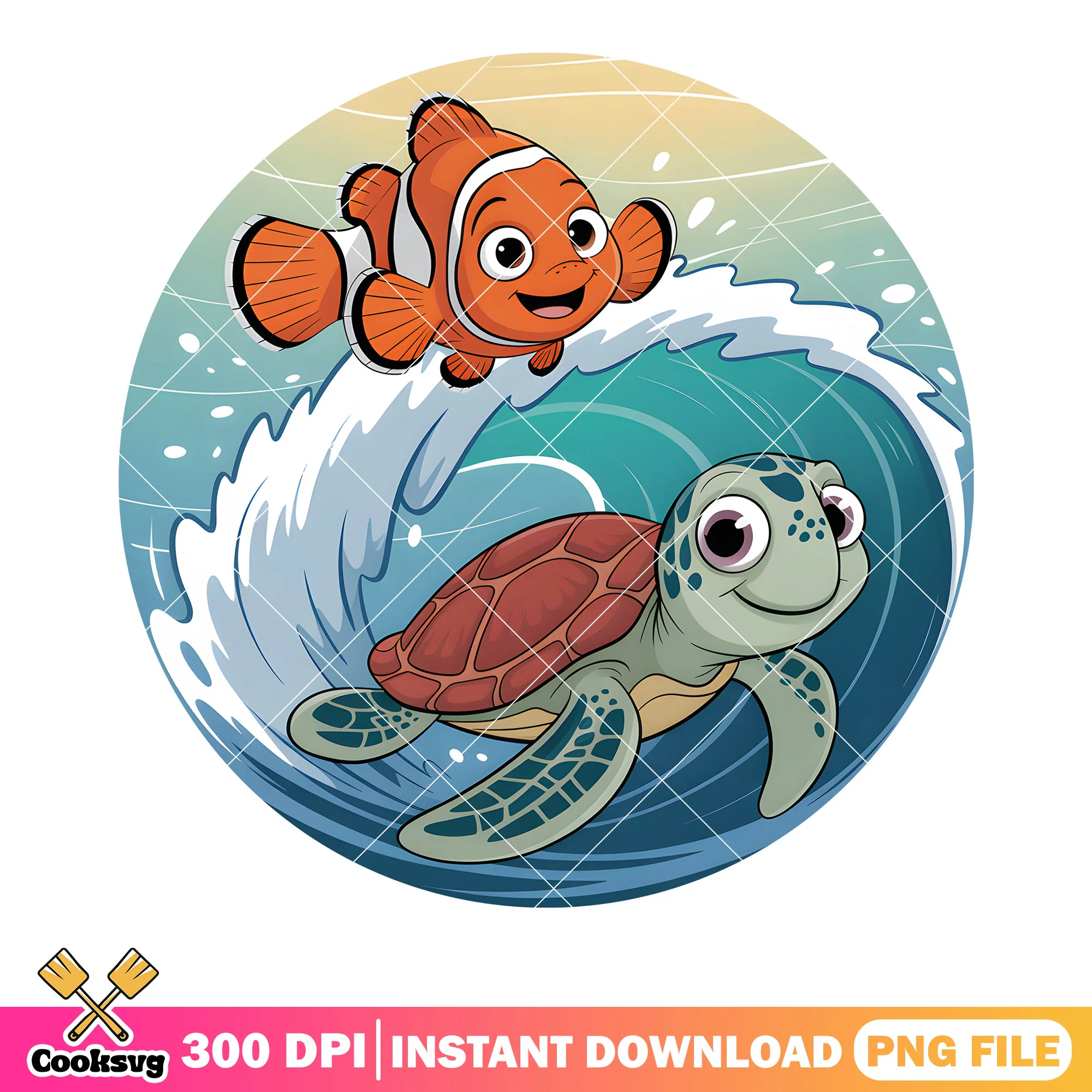 The seawave squirt and nemo png, squirt turtle png, disney dory png