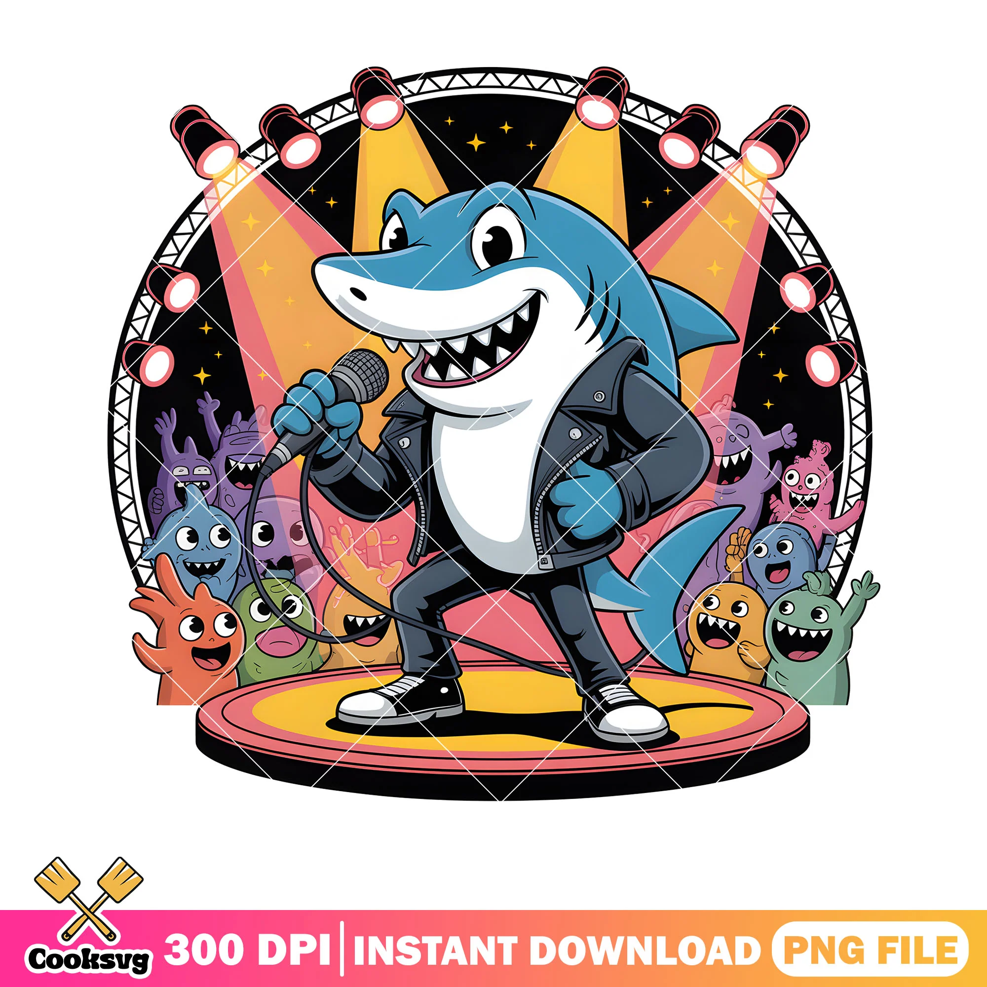 The singer shark poster png, bruce the shark png, finding nemo png