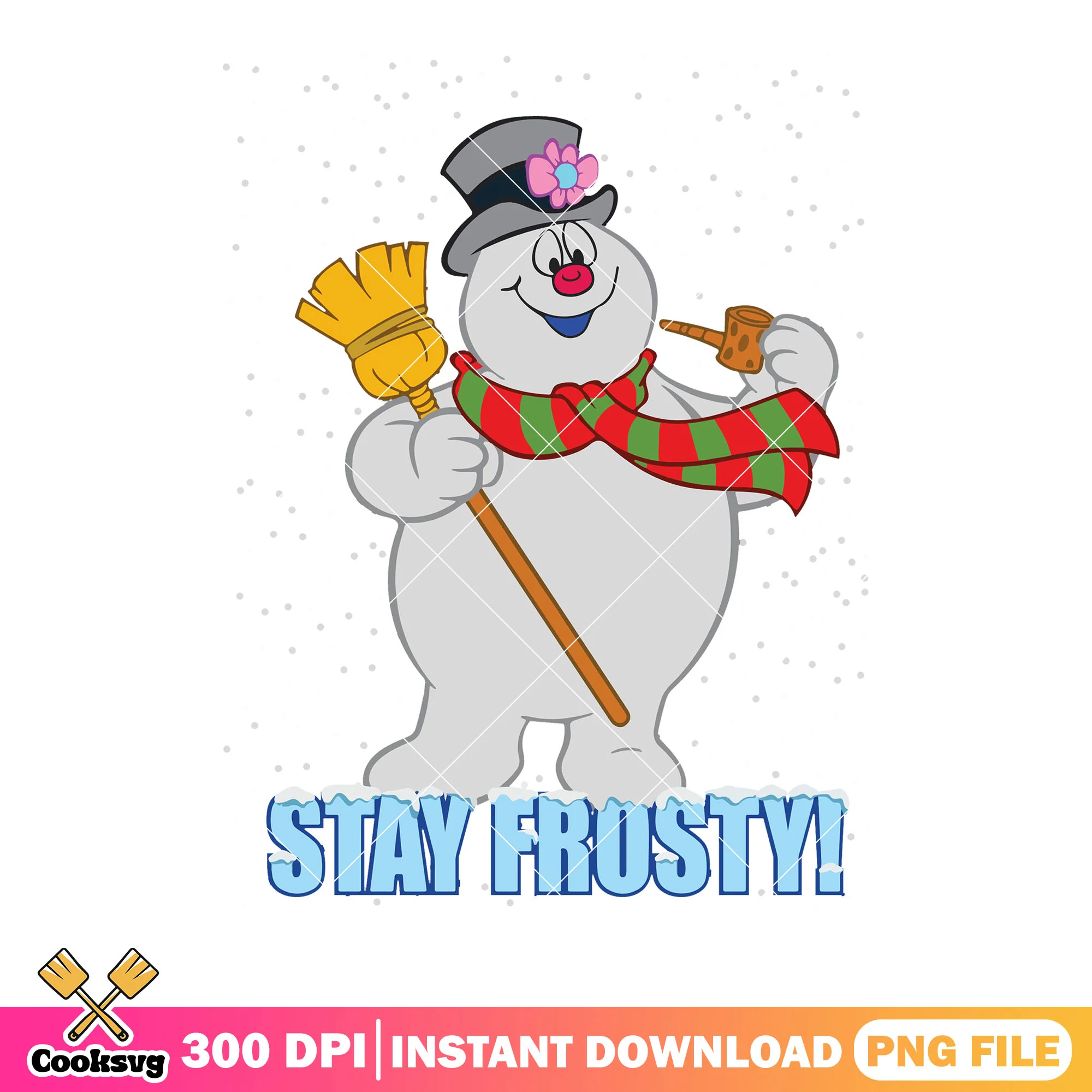 The snowman with broom png, xmas png, frosty the snowman png