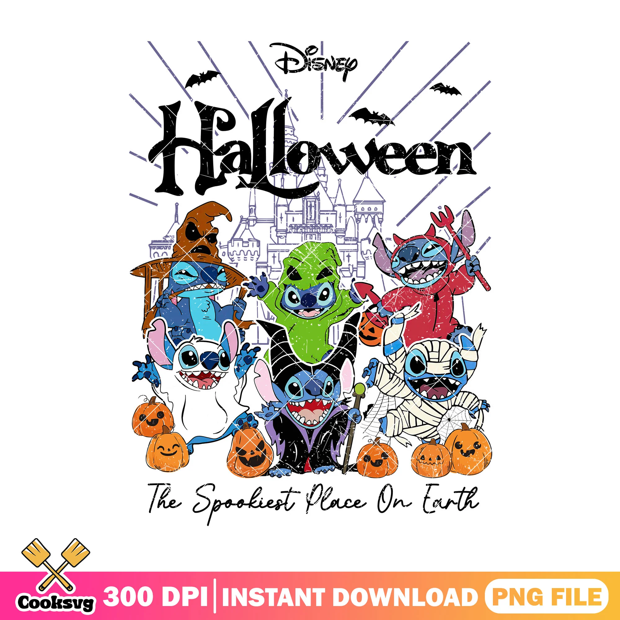 The spookiest stitch png, disney land png, halloween store png