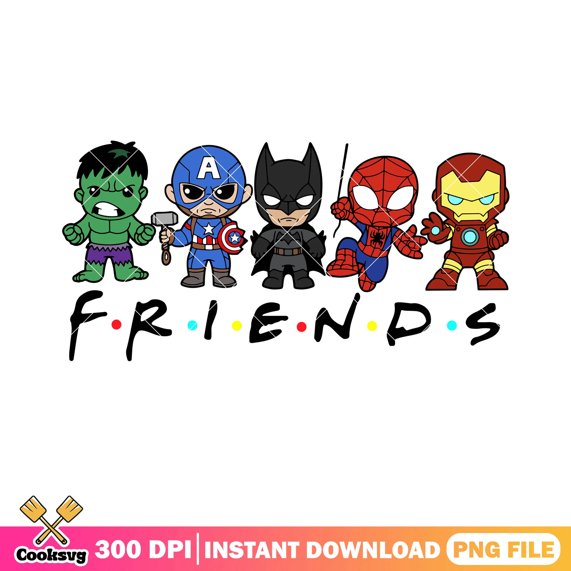 The super hero firends christmas png, batman png, christmas movie png